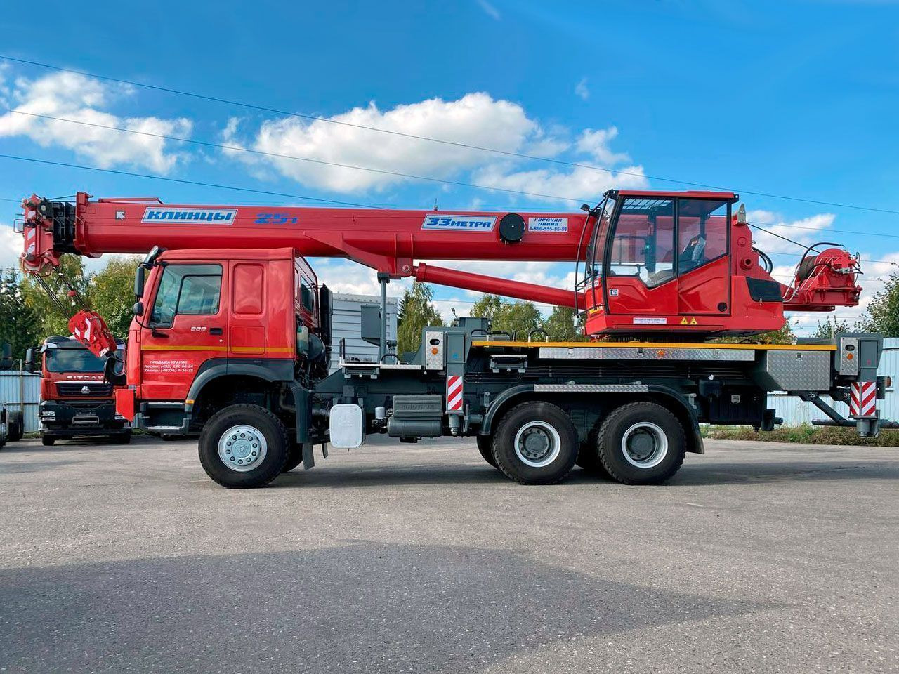 Автокран КЛИНЦЫ на шасси HOWO 6x6 полный привод - Автокран: фото 2 Автокран КЛИНЦЫ на шасси HOWO 6x6 полный привод - Автокран: фото 2