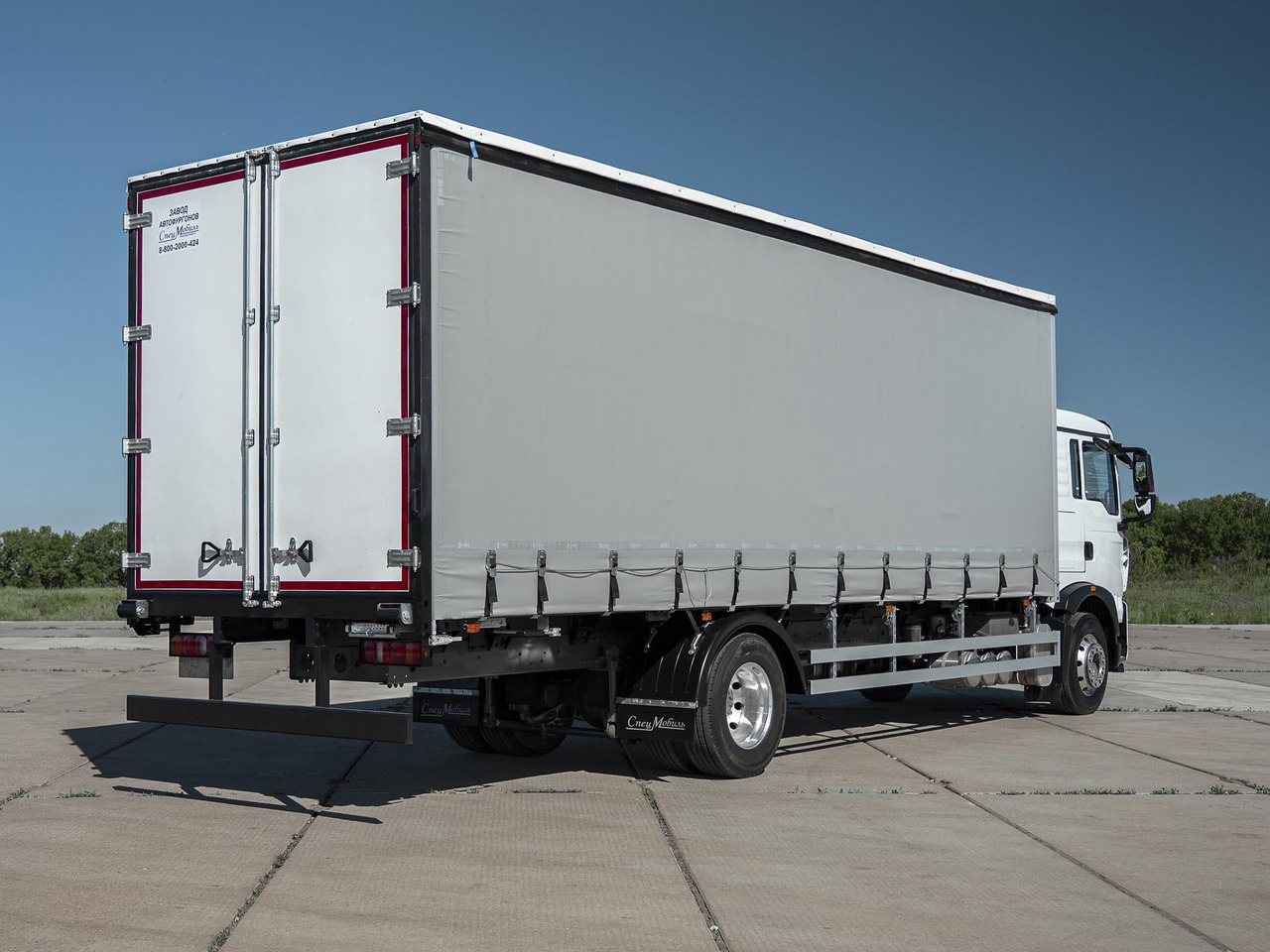 HOWO Шторный фургон Спецмобиль на шасси HOWO T5G 4x2 - Тентованный грузовик: фото 5 HOWO Шторный фургон Спецмобиль на шасси HOWO T5G 4x2 - Тентованный грузовик: фото 5