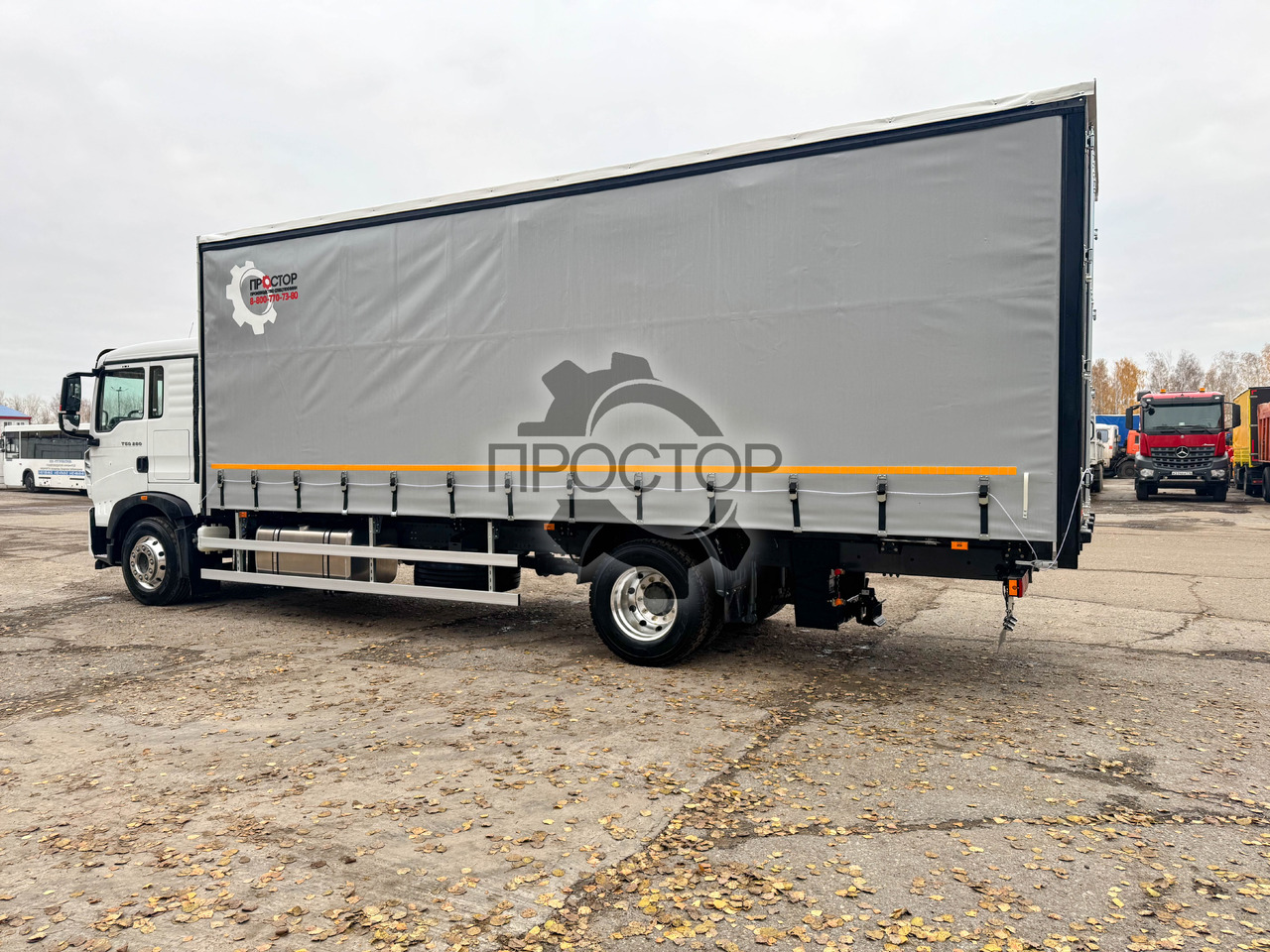 Новый Тентованный грузовик HOWO Sinotruk Howo T5G Европлатформа шторная: фото 10 Новый Тентованный грузовик HOWO Sinotruk Howo T5G Европлатформа шторная: фото 10