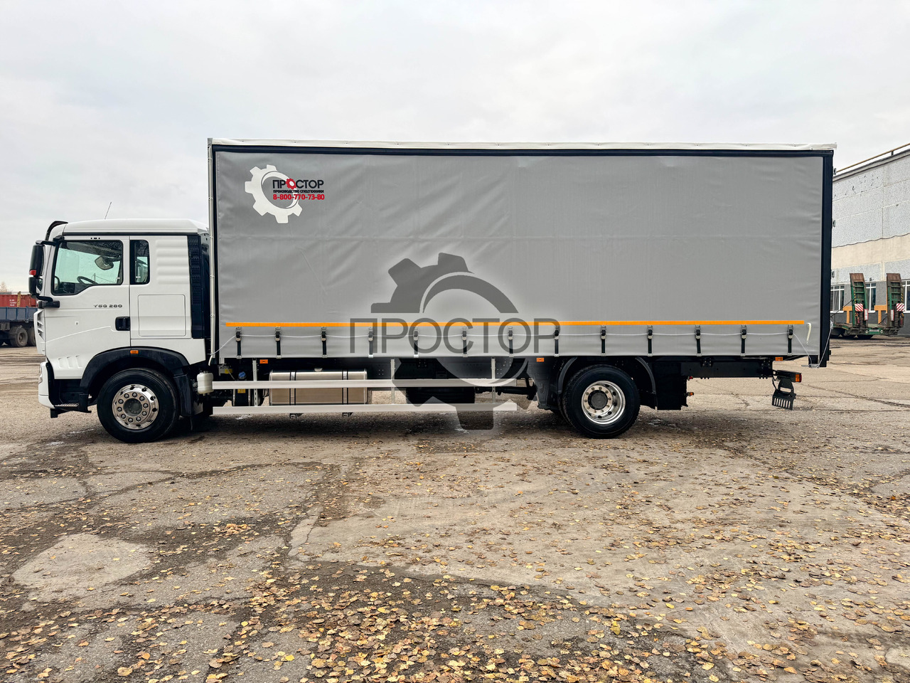 Новый Тентованный грузовик HOWO Sinotruk Howo T5G Европлатформа шторная: фото 9 Новый Тентованный грузовик HOWO Sinotruk Howo T5G Европлатформа шторная: фото 9