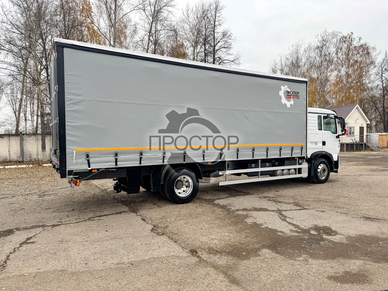 Новый Тентованный грузовик HOWO Sinotruk Howo T5G Европлатформа шторная: фото 15 Новый Тентованный грузовик HOWO Sinotruk Howo T5G Европлатформа шторная: фото 15