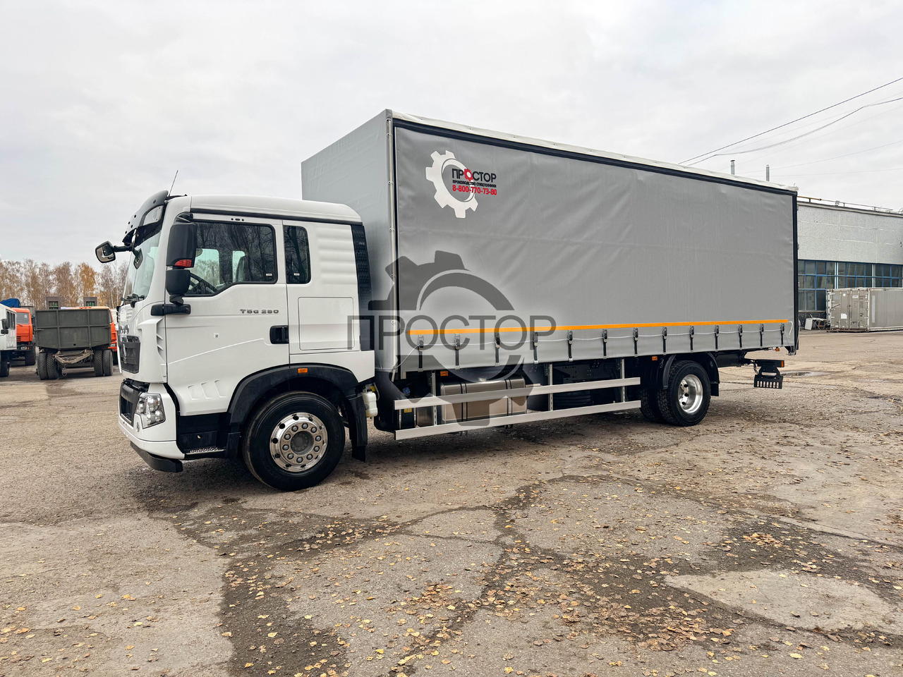Новый Тентованный грузовик HOWO Sinotruk Howo T5G Европлатформа шторная: фото 8 Новый Тентованный грузовик HOWO Sinotruk Howo T5G Европлатформа шторная: фото 8