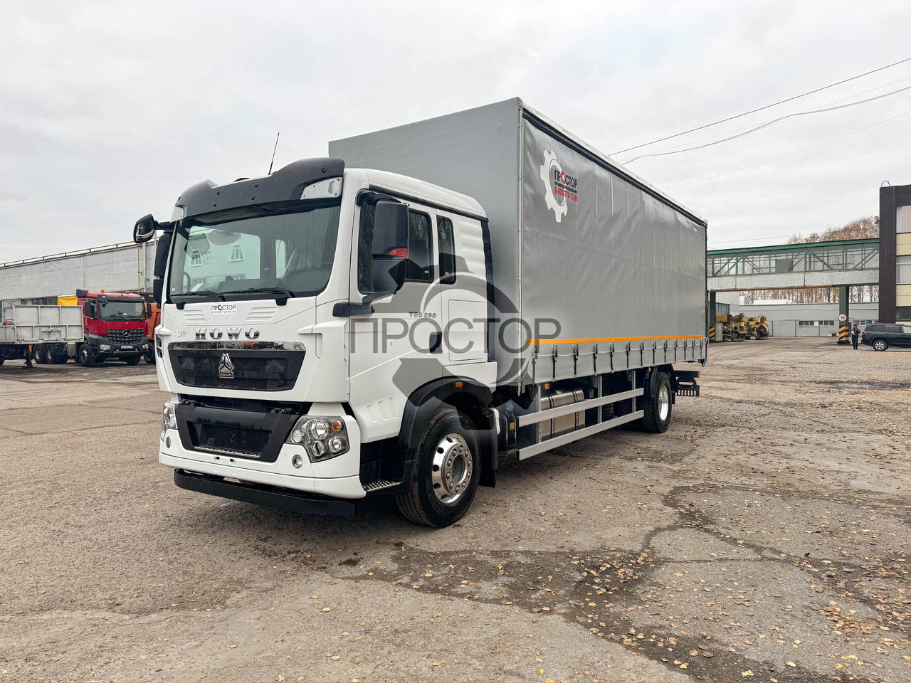 Новый Тентованный грузовик HOWO Sinotruk Howo T5G Европлатформа шторная: фото 17 Новый Тентованный грузовик HOWO Sinotruk Howo T5G Европлатформа шторная: фото 17
