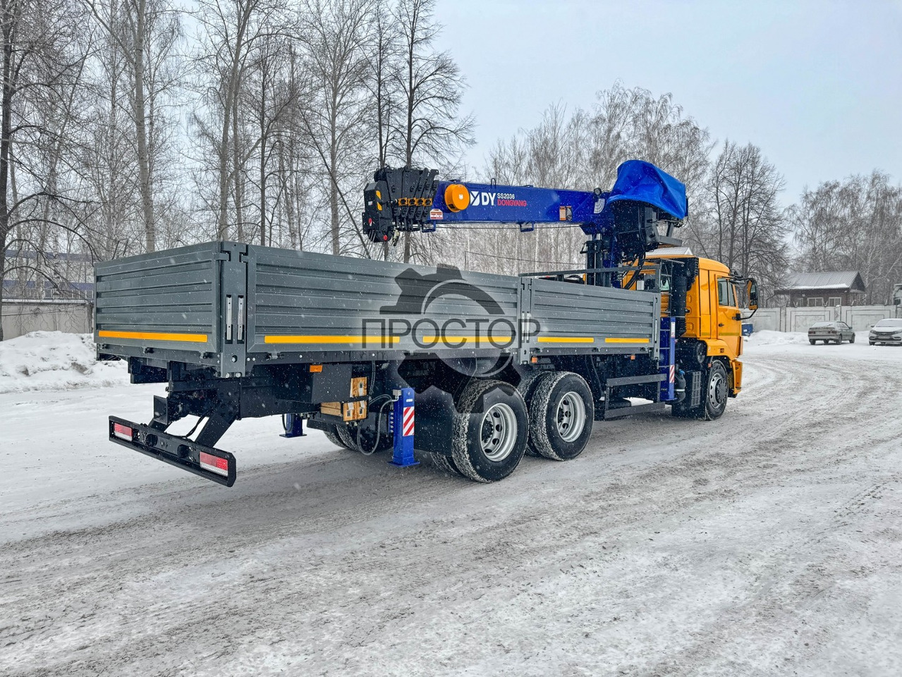 Новый Бортовой грузовик/ Платформа, Автоманипулятор КАМАЗ Камаз 65115 бортовой с КМУ DongYang SS 2036: фото 8