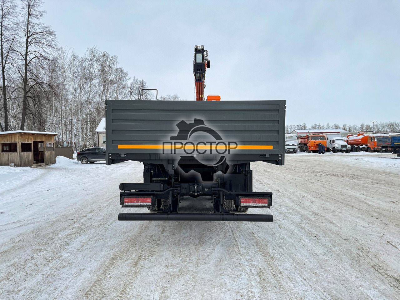 Новый Бортовой грузовик/ Платформа, Автоманипулятор КАМАЗ Камаз 6520 бортовой с КМУ Hangil HGC 987: фото 10