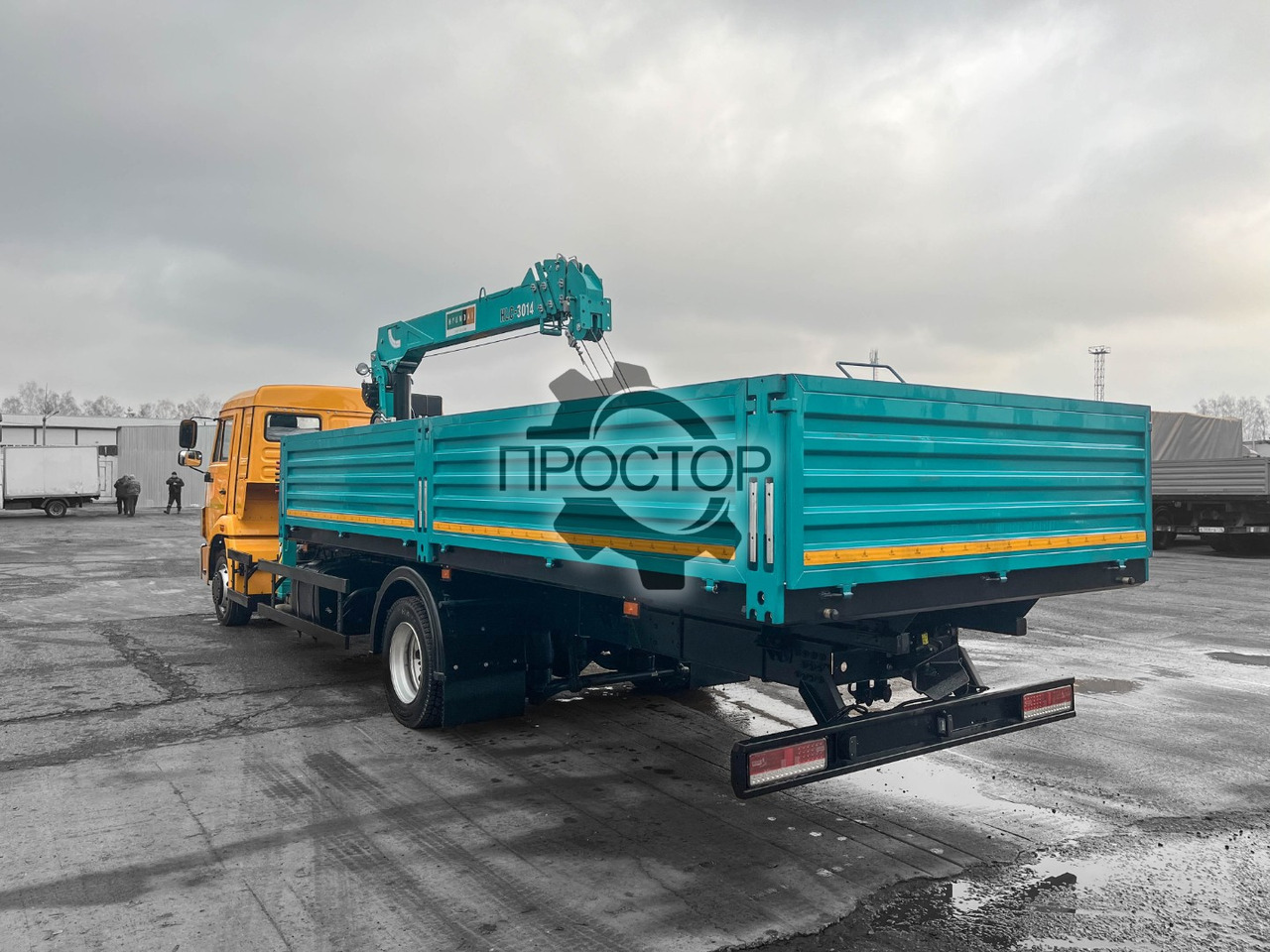 Бортовой грузовик/ Платформа, Автоманипулятор Камаз 4308 бортовой с КМУ HYUNDAI EVERDIGM HLC 3014: фото 6