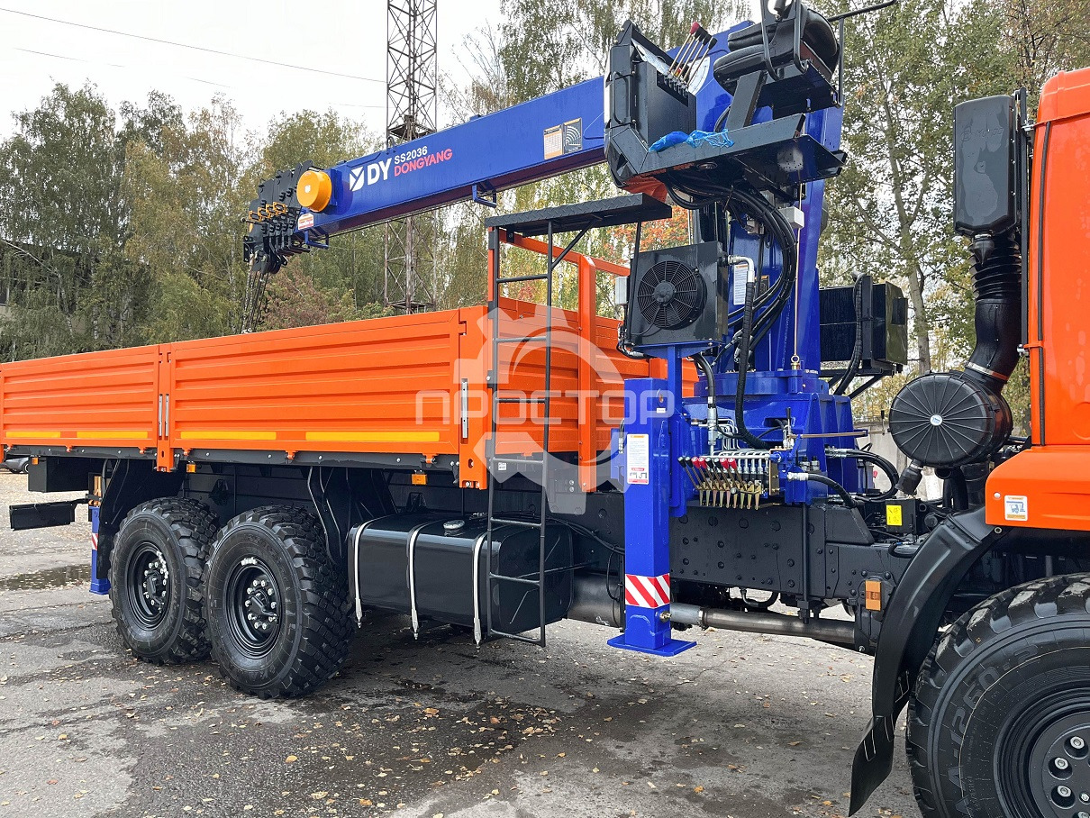 Бортовой грузовик/ Платформа, Автоманипулятор Камаз 43118 бортовой с КМУ DongYang SS 2036: фото 7