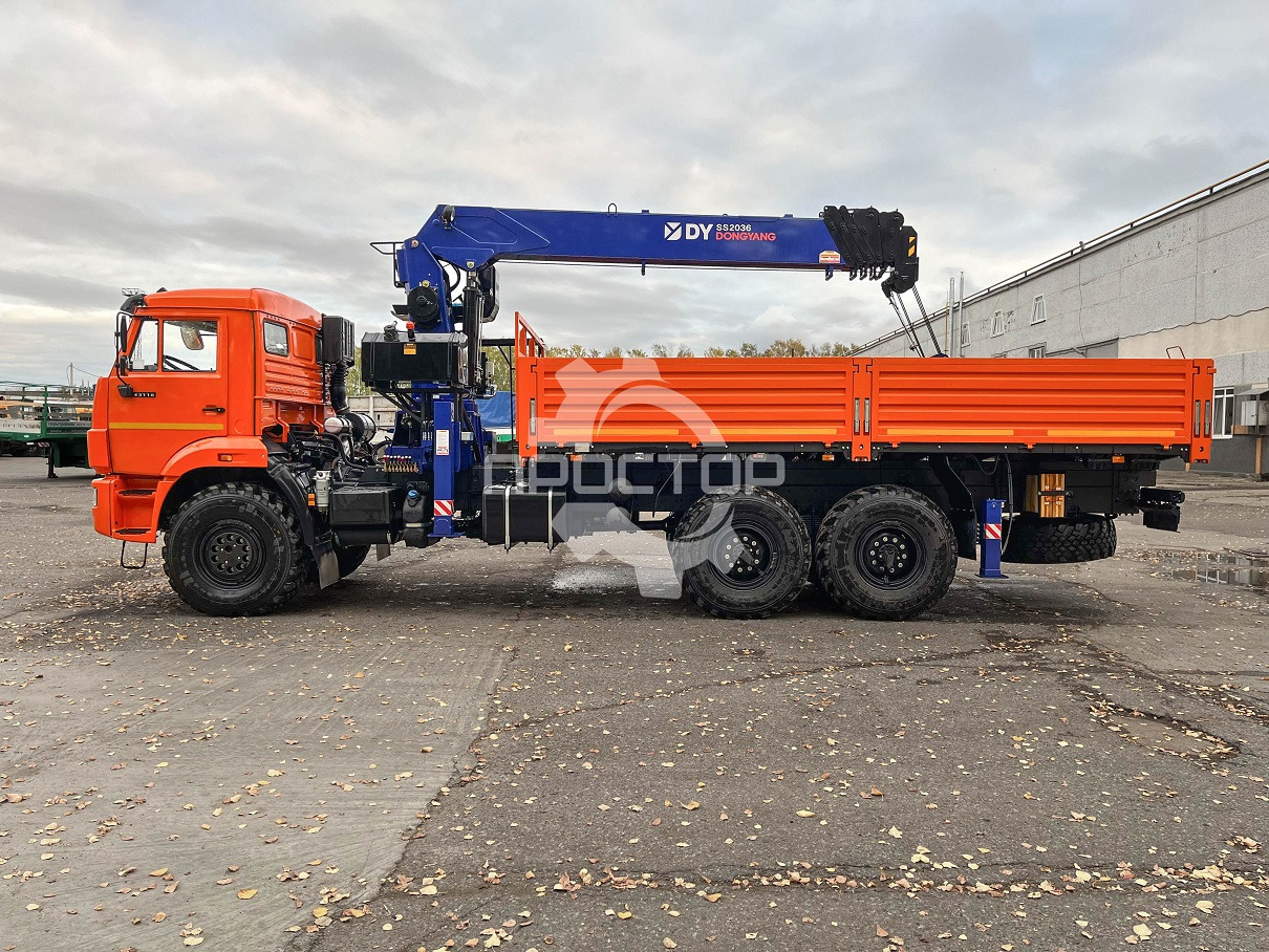 Бортовой грузовик/ Платформа, Автоманипулятор Камаз 43118 бортовой с КМУ DongYang SS 2036: фото 8