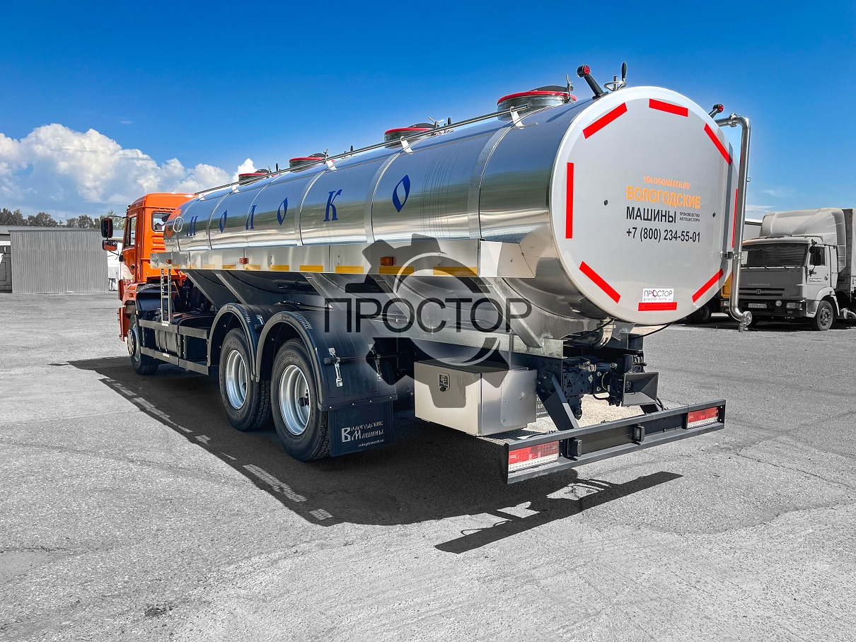 Грузовик с цистерной Камаз 65115 Автоцистерна для пищевых жидкостей (молоковоз) 14 куб.м: фото 7