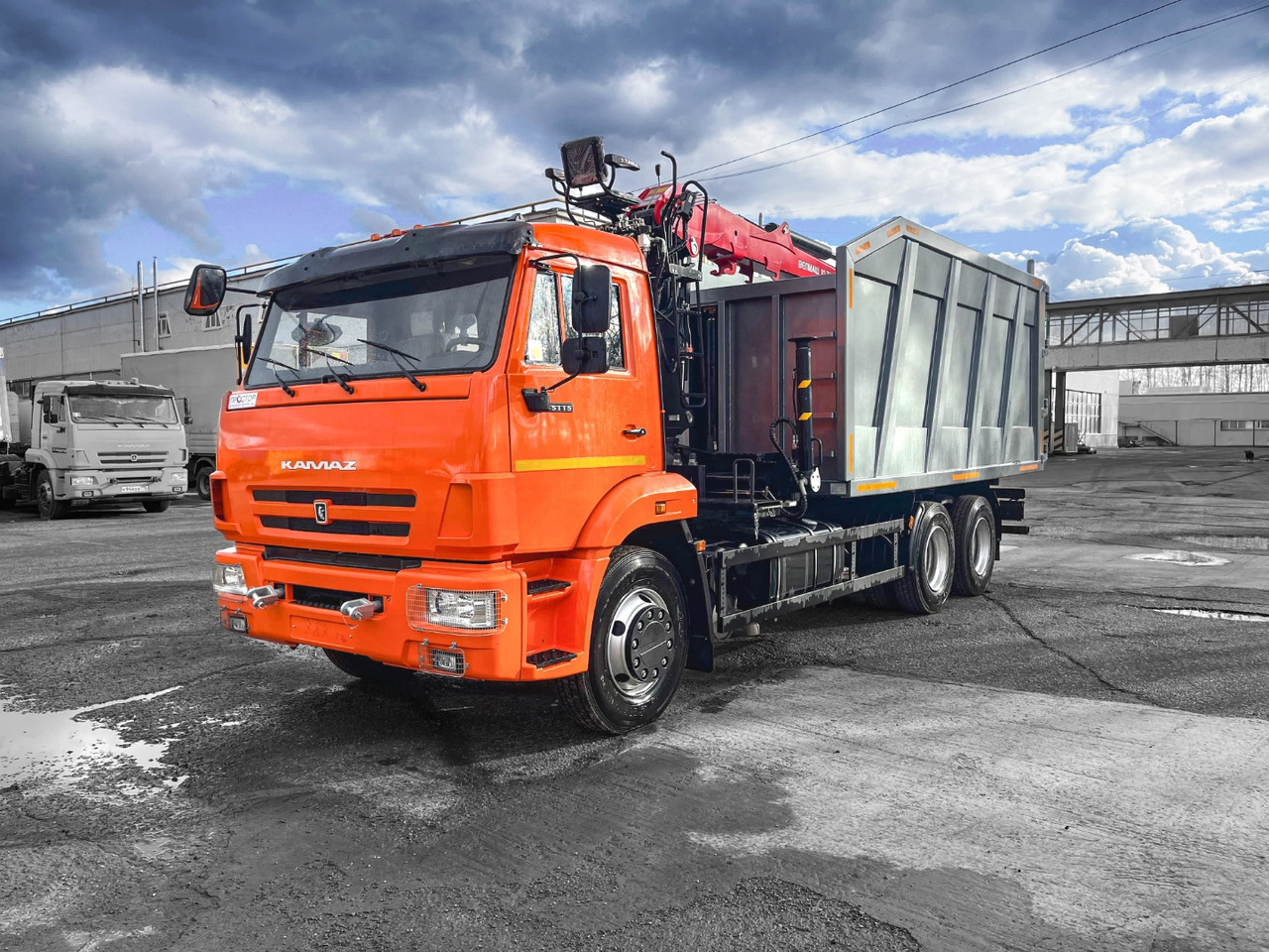 Самосвал Камаз 65115 Ломовоз с КМУ Велмаш 10-74: фото 10
