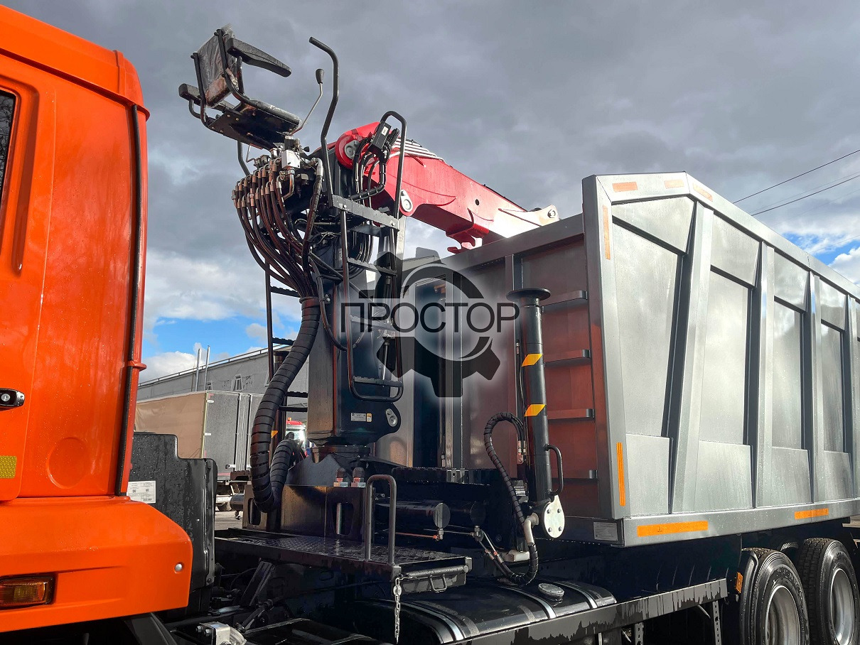 Самосвал Камаз 65115 Ломовоз с КМУ Велмаш 10-74: фото 8