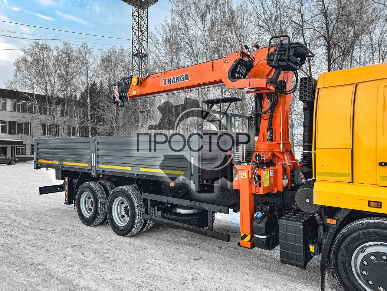 Бортовой грузовик/ Платформа, Автоманипулятор Камаз 65115 бортовой с КМУ Hangil HGC 756: фото 9