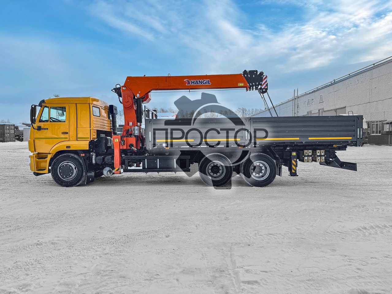 Камаз 65115 бортовой с КМУ Hangil HGC 756 - Бортовой грузовик/ Платформа, Автоманипулятор: фото 4 Камаз 65115 бортовой с КМУ Hangil HGC 756 - Бортовой грузовик/ Платформа, Автоманипулятор: фото 4