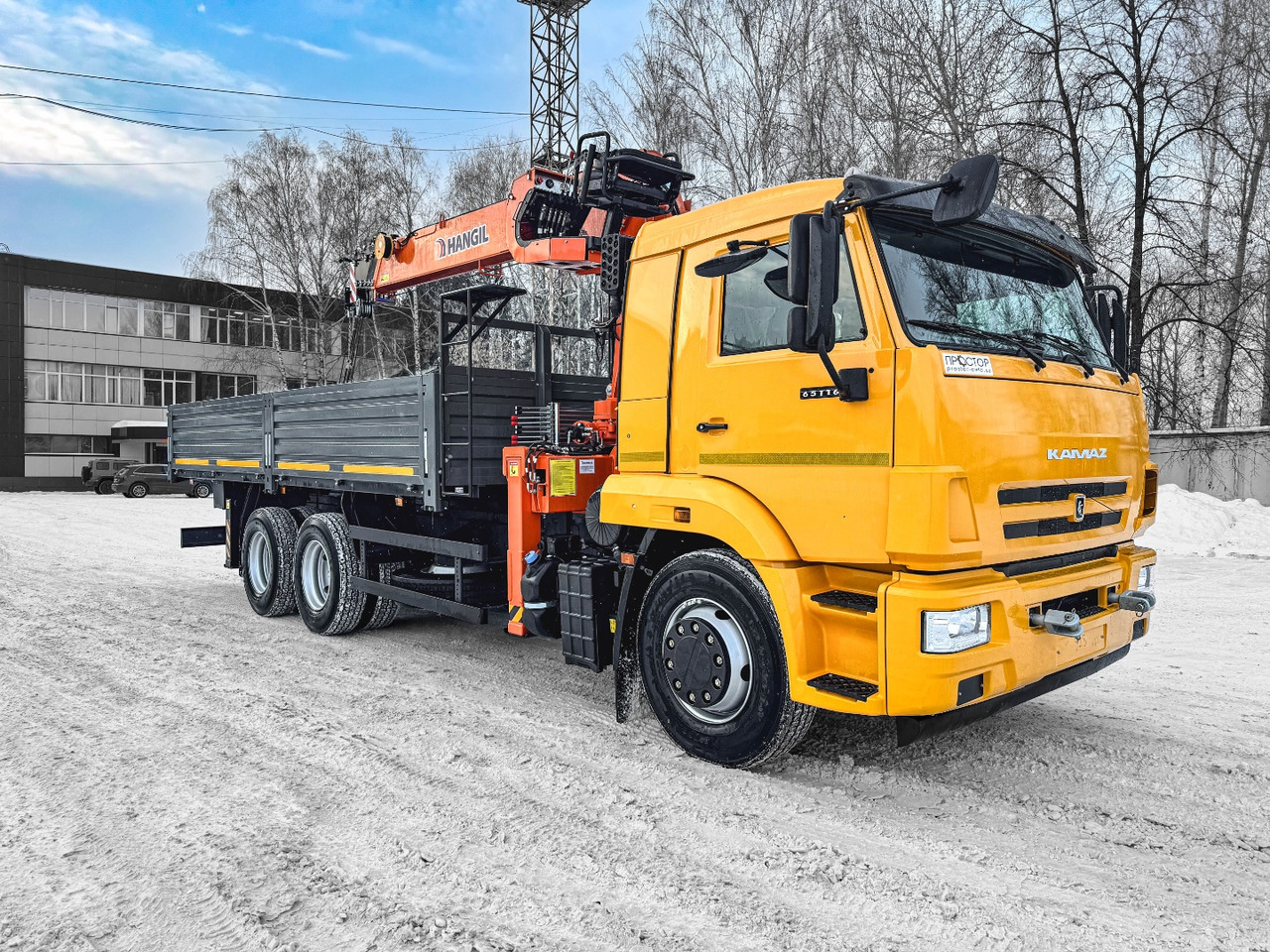 Бортовой грузовик/ Платформа, Автоманипулятор Камаз 65115 бортовой с КМУ Hangil HGC 756: фото 10