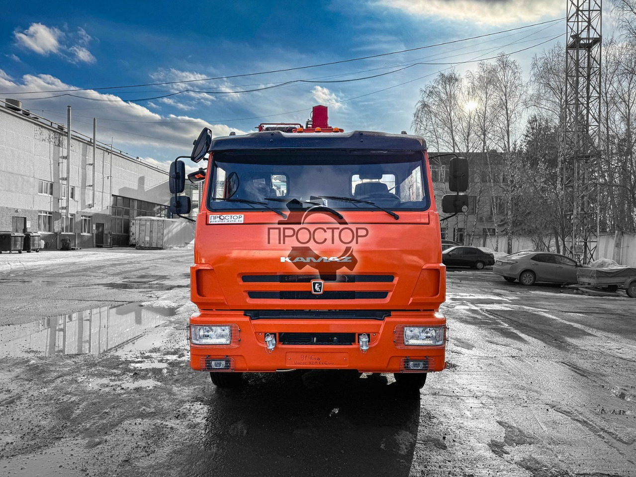 Бортовой грузовик/ Платформа, Автоманипулятор Камаз 65115 бортовой с КМУ Horyong HRS 216: фото 9