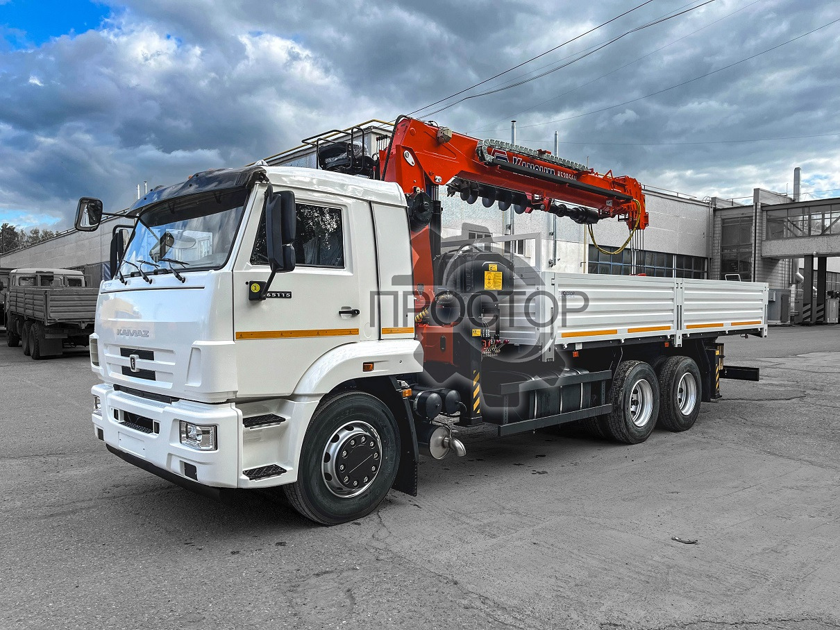 Камаз 65115 бортовой с КМУ Kanglim KS 2056 H (с буром) - Бортовой грузовик/ Платформа, Автоманипулятор: фото 3 Камаз 65115 бортовой с КМУ Kanglim KS 2056 H (с буром) - Бортовой грузовик/ Платформа, Автоманипулятор: фото 3