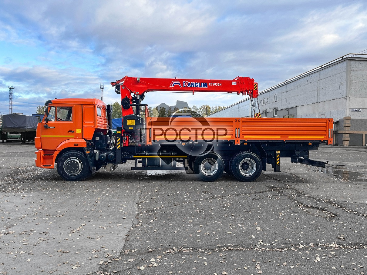 Камаз 65115 бортовой с КМУ Kanglim KS 2056 - Бортовой грузовик/ Платформа, Автоманипулятор: фото 2 Камаз 65115 бортовой с КМУ Kanglim KS 2056 - Бортовой грузовик/ Платформа, Автоманипулятор: фото 2