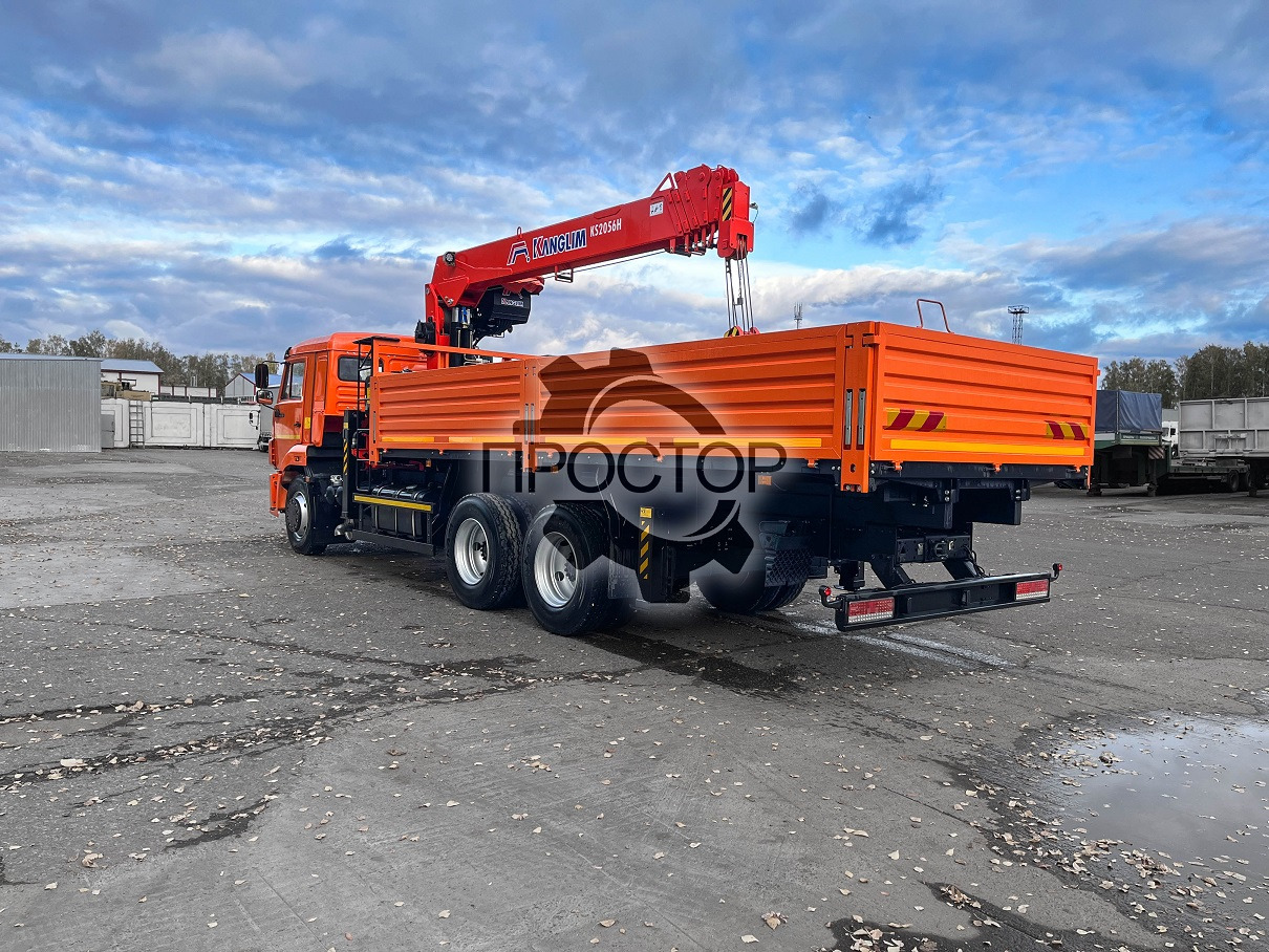 Камаз 65115 бортовой с КМУ Kanglim KS 2056 - Бортовой грузовик/ Платформа, Автоманипулятор: фото 3 Камаз 65115 бортовой с КМУ Kanglim KS 2056 - Бортовой грузовик/ Платформа, Автоманипулятор: фото 3