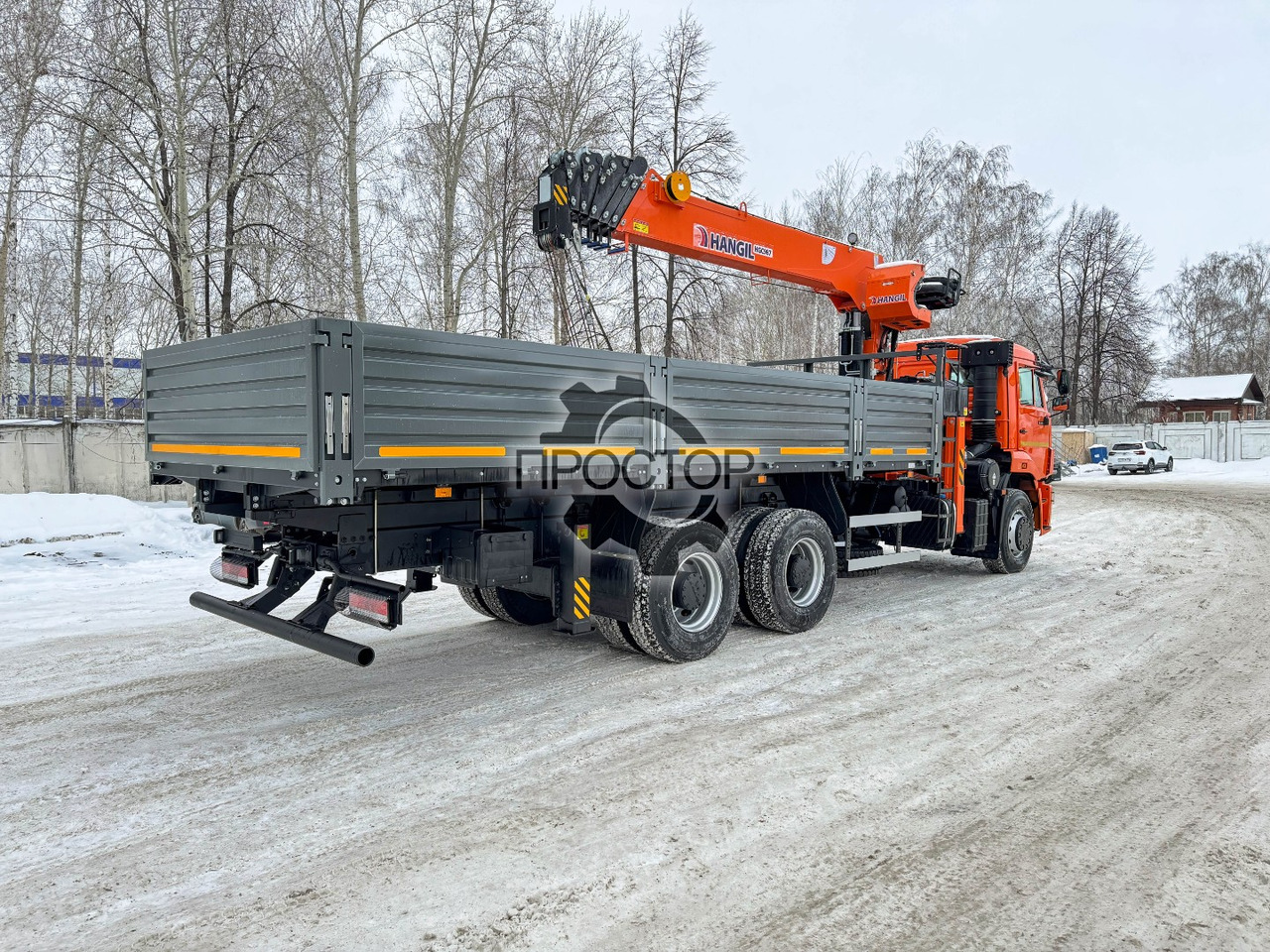 Бортовой грузовик/ Платформа, Автоманипулятор Камаз 6520 бортовой с КМУ Hangil HGC 987: фото 7