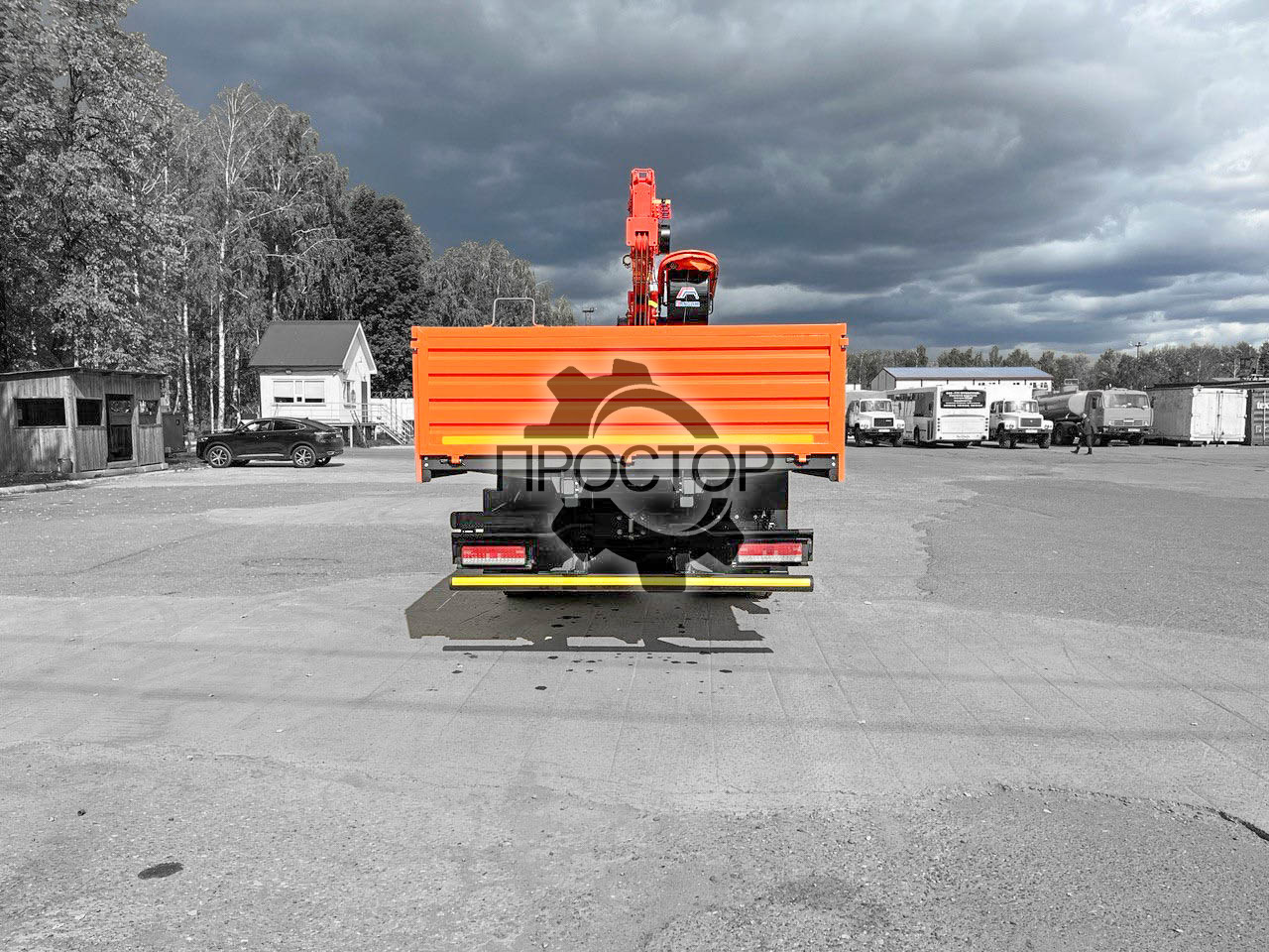 Камаз 6520 бортовой с КМУ Kanglim KS 1256 - Бортовой грузовик/ Платформа, Автоманипулятор: фото 4 Камаз 6520 бортовой с КМУ Kanglim KS 1256 - Бортовой грузовик/ Платформа, Автоманипулятор: фото 4