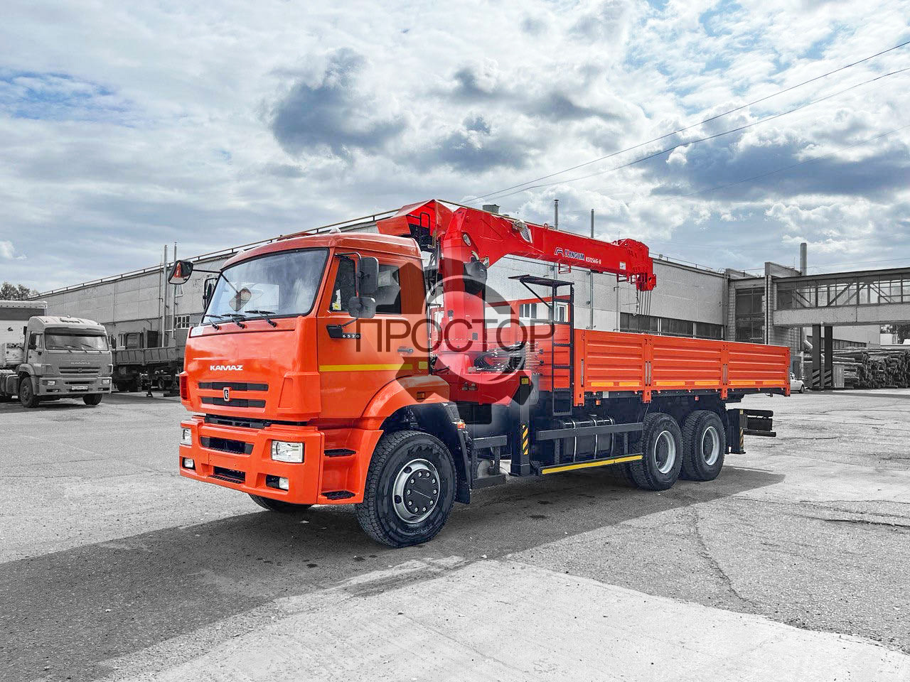 Камаз 6520 бортовой с КМУ Kanglim KS 1256 - Бортовой грузовик/ Платформа, Автоманипулятор: фото 1 Камаз 6520 бортовой с КМУ Kanglim KS 1256 - Бортовой грузовик/ Платформа, Автоманипулятор: фото 1