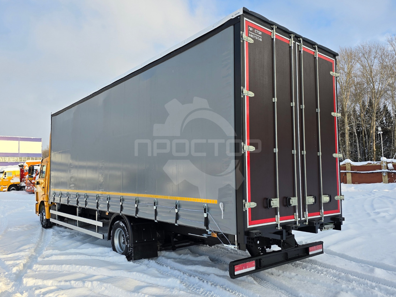 Тентованный грузовик Камаз Камаз 4308 Европлатформа шторная: фото 6