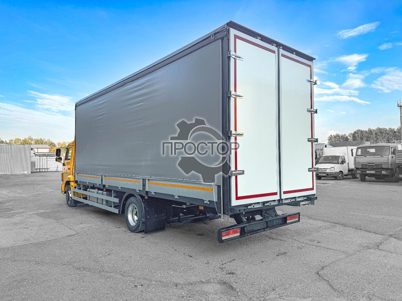 Камаз Камаз 4308 Европлатформа шторная (алюминиевый) - Тентованный грузовик: фото 4 Камаз Камаз 4308 Европлатформа шторная (алюминиевый) - Тентованный грузовик: фото 4
