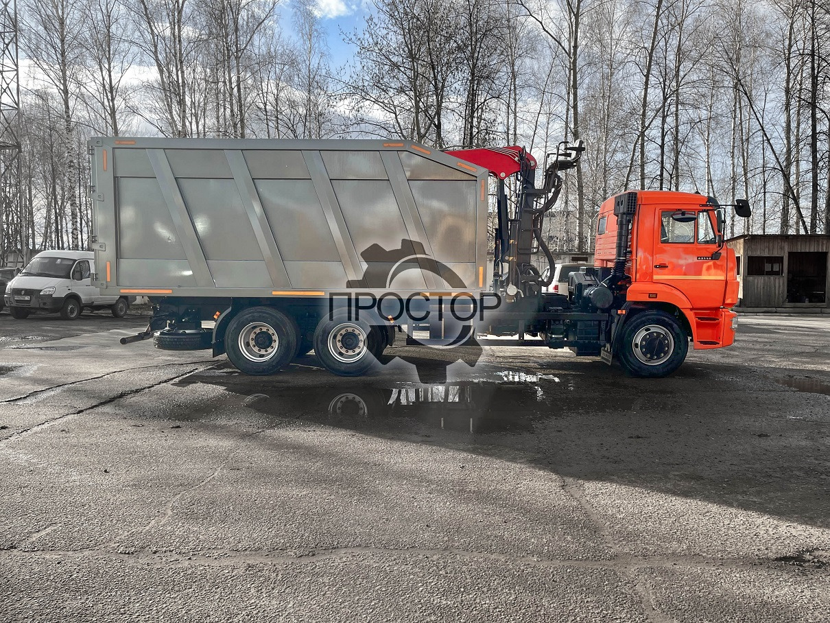 Новый Самосвал Камаз Камаз 65115 Ломовоз с КМУ Велмаш 10-74: фото 10