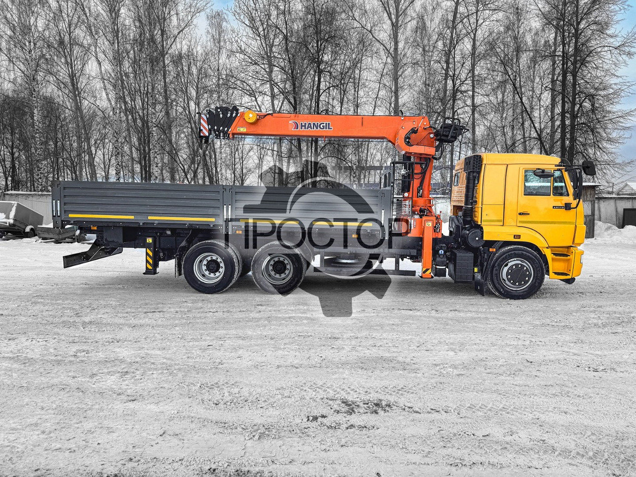 Новый Бортовой грузовик/ Платформа, Автоманипулятор Камаз Камаз 65115 бортовой с КМУ Hangil HGC 756: фото 11