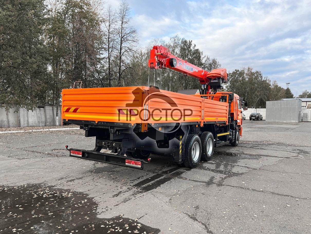 Новый Бортовой грузовик/ Платформа, Автоманипулятор Камаз Камаз 65115 бортовой с КМУ Kanglim KS 2056: фото 8