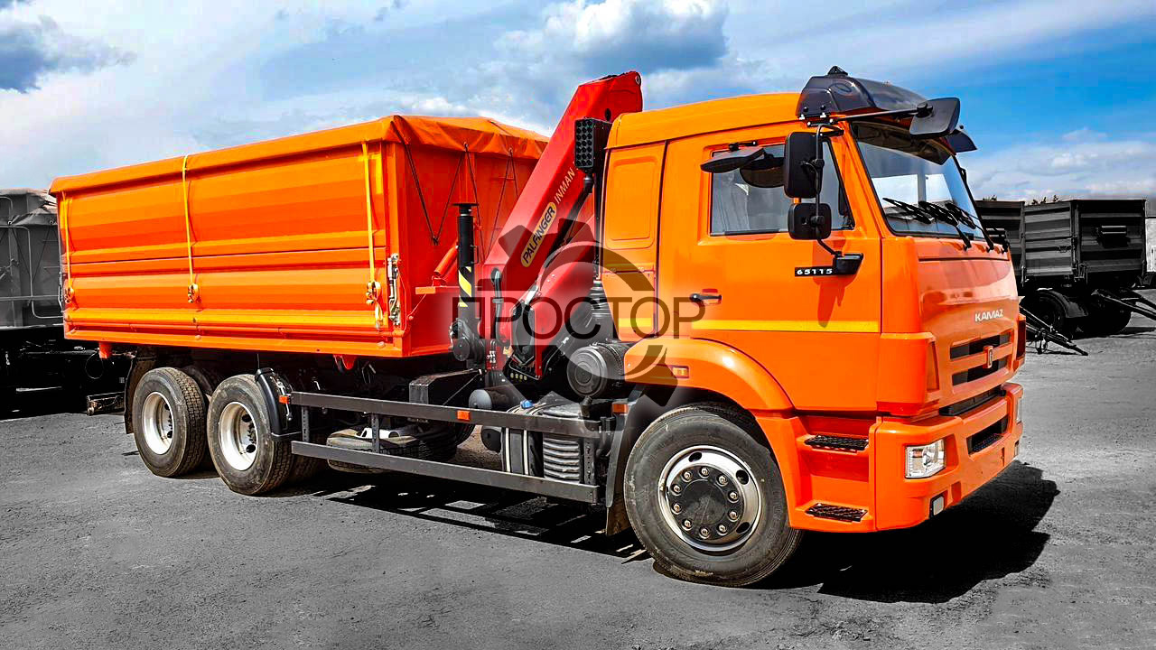 Камаз Камаз 65115 самосвал (зерновоз) с КМУ Инман ИМ-150N - Самосвал, Автоманипулятор: фото 3 Камаз Камаз 65115 самосвал (зерновоз) с КМУ Инман ИМ-150N - Самосвал, Автоманипулятор: фото 3