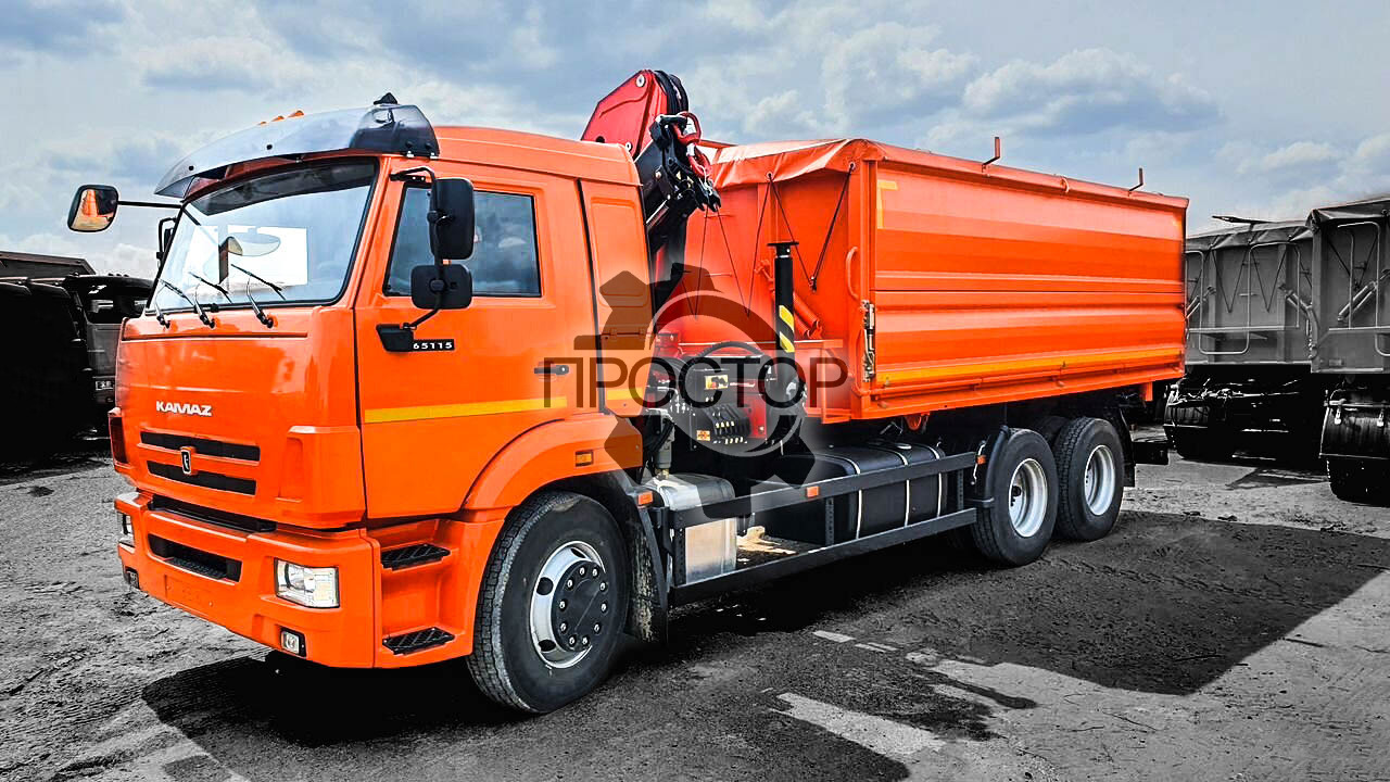 Камаз Камаз 65115 самосвал (зерновоз) с КМУ Инман ИМ-150N - Самосвал, Автоманипулятор: фото 4 Камаз Камаз 65115 самосвал (зерновоз) с КМУ Инман ИМ-150N - Самосвал, Автоманипулятор: фото 4