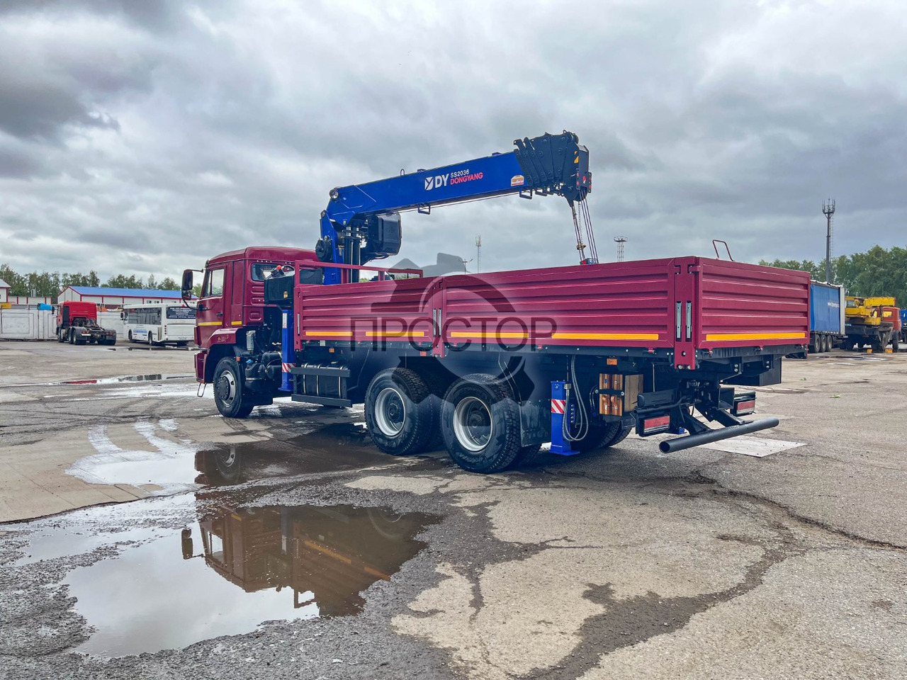 Камаз Камаз 6520 бортовой с КМУ DongYang SS 2036 - Бортовой грузовик/ Платформа, Автоманипулятор: фото 3 Камаз Камаз 6520 бортовой с КМУ DongYang SS 2036 - Бортовой грузовик/ Платформа, Автоманипулятор: фото 3