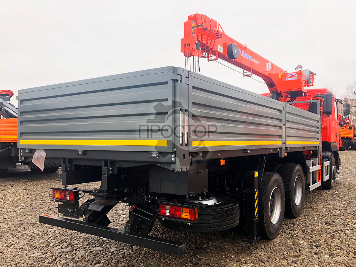 Камаз Маз 6312С5 бортовой с Kanglim KS 1256 - Бортовой грузовик/ Платформа, Автоманипулятор: фото 4 Камаз Маз 6312С5 бортовой с Kanglim KS 1256 - Бортовой грузовик/ Платформа, Автоманипулятор: фото 4