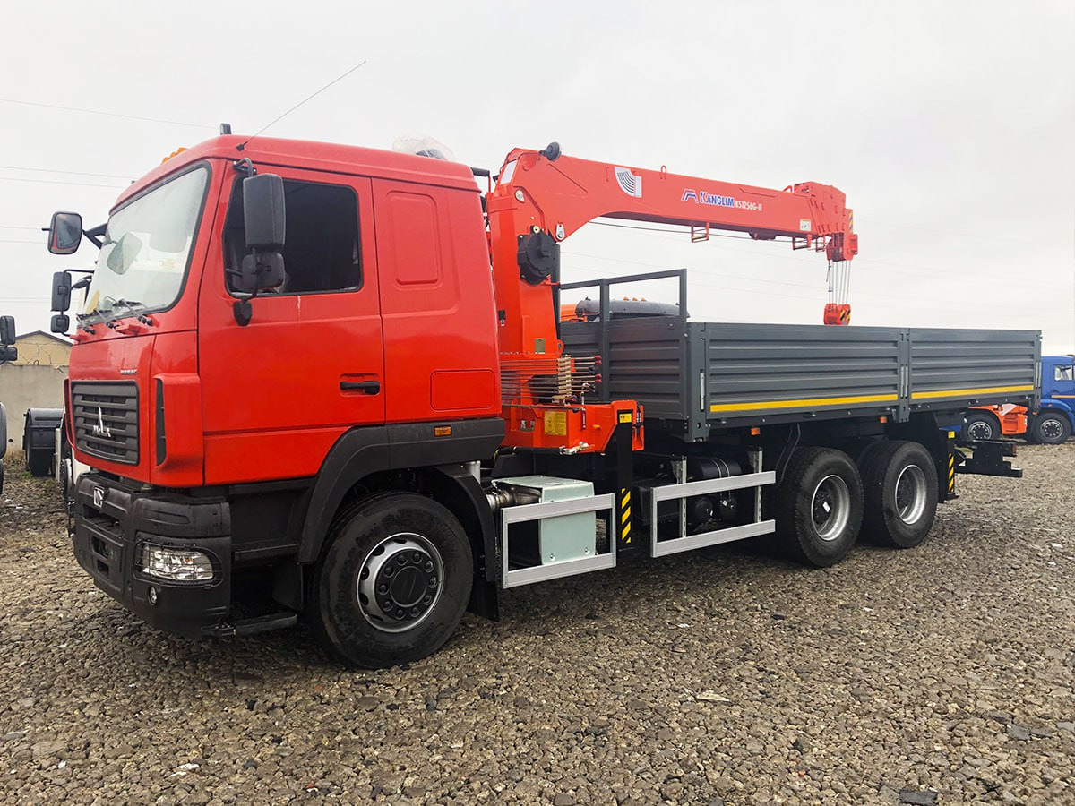 Маз 6312С5 бортовой с Kanglim KS 1256 - Бортовой грузовик/ Платформа, Автоманипулятор: фото 4 Маз 6312С5 бортовой с Kanglim KS 1256 - Бортовой грузовик/ Платформа, Автоманипулятор: фото 4