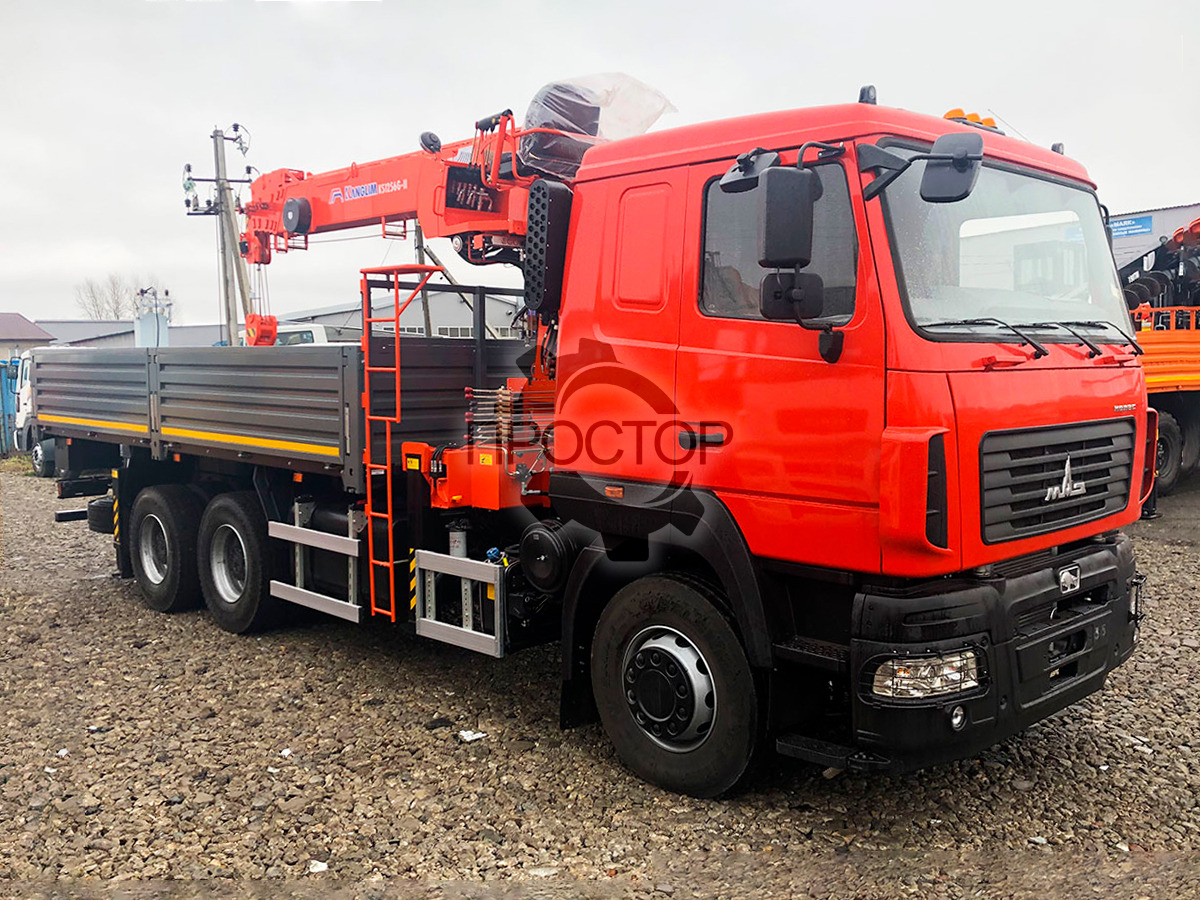 Маз 6312С5 бортовой с Kanglim KS 1256 - Бортовой грузовик/ Платформа, Автоманипулятор: фото 2 Маз 6312С5 бортовой с Kanglim KS 1256 - Бортовой грузовик/ Платформа, Автоманипулятор: фото 2