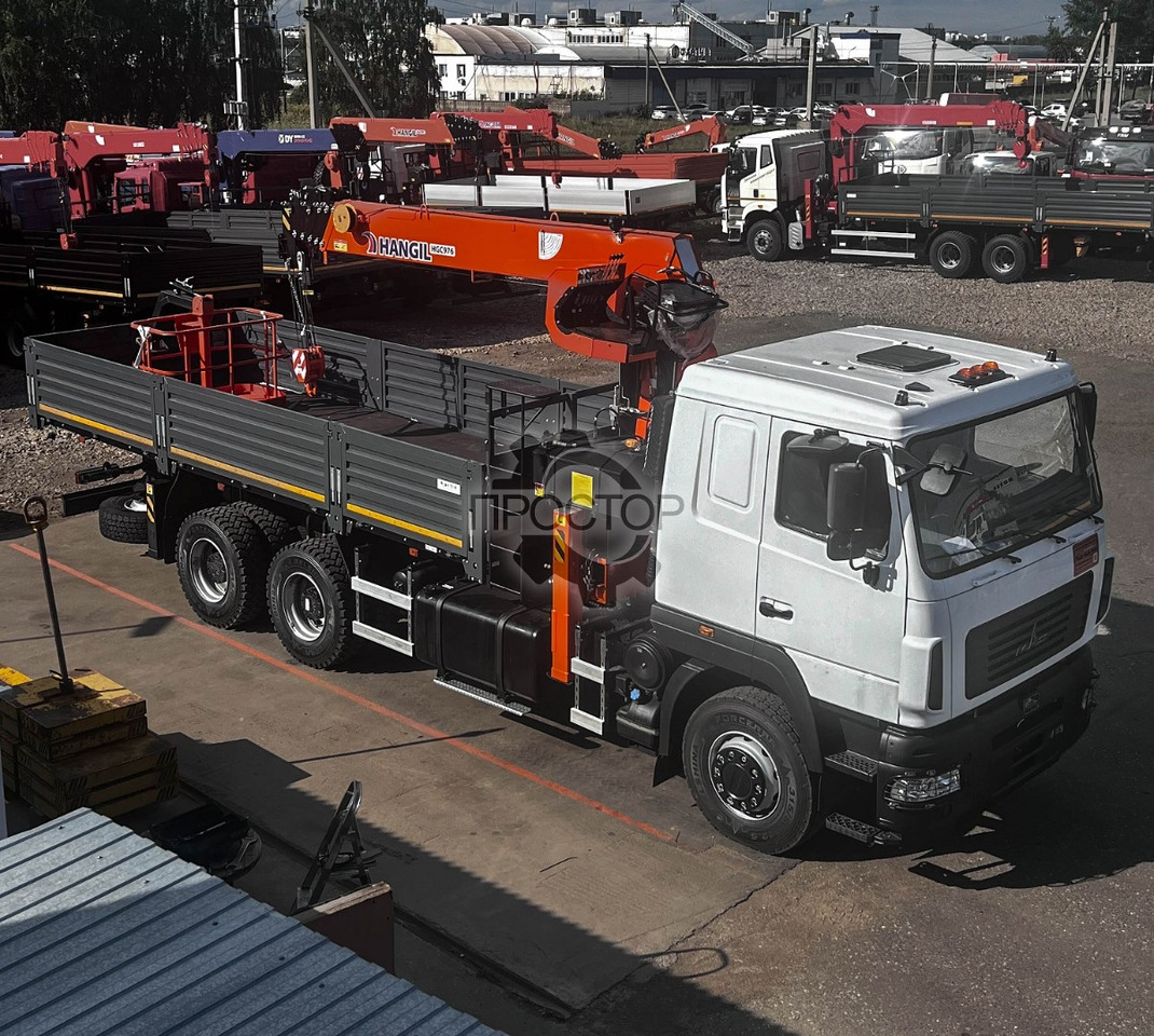 Маз Маз 6312С5 бортовой с Hangil HGC 986 - Бортовой грузовик/ Платформа, Автоманипулятор: фото 2 Маз Маз 6312С5 бортовой с Hangil HGC 986 - Бортовой грузовик/ Платформа, Автоманипулятор: фото 2