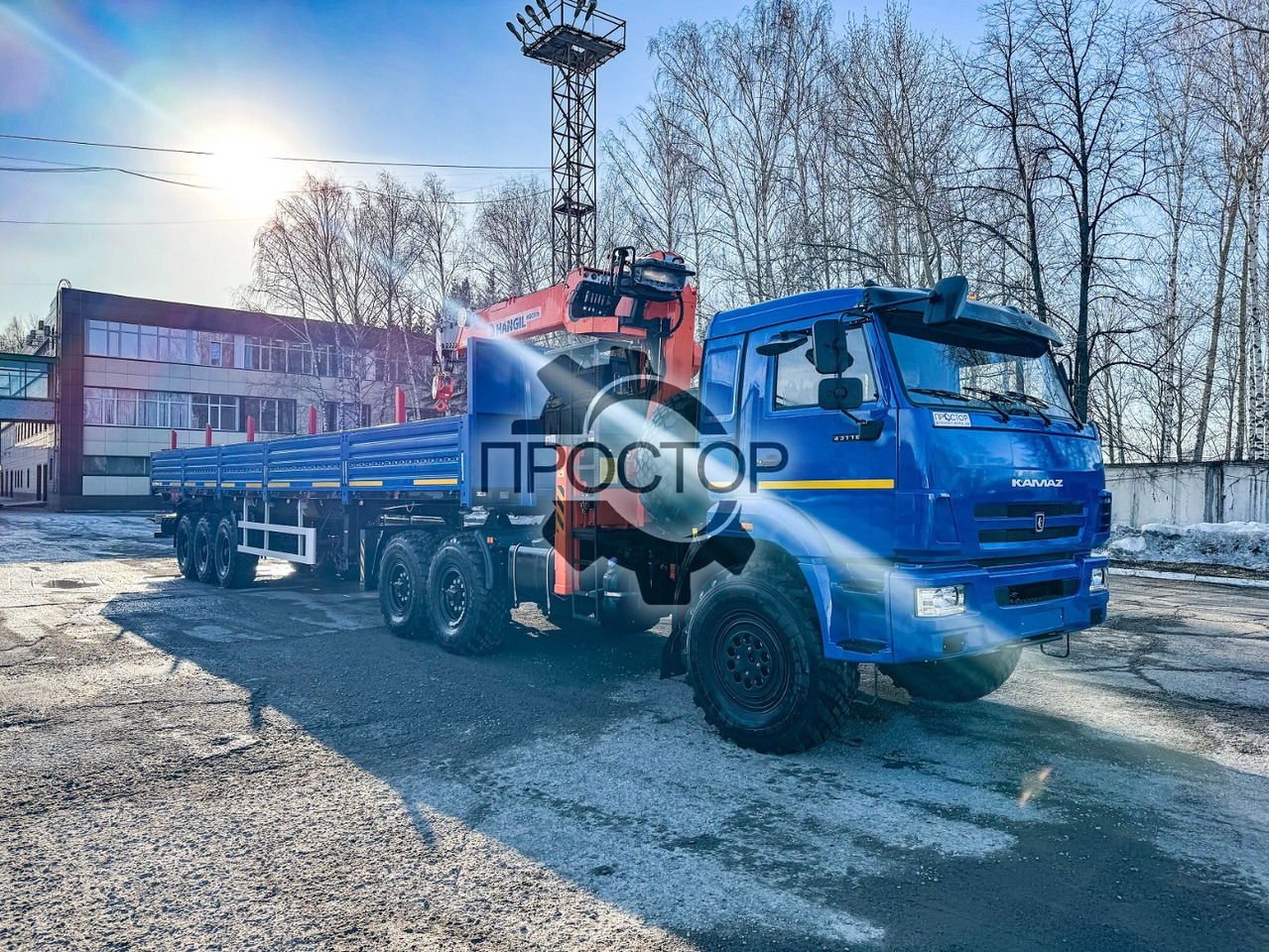 Новый Тягач Камаз Камаз 53504 тягач с КМУ Hangil HGC 976: фото 13