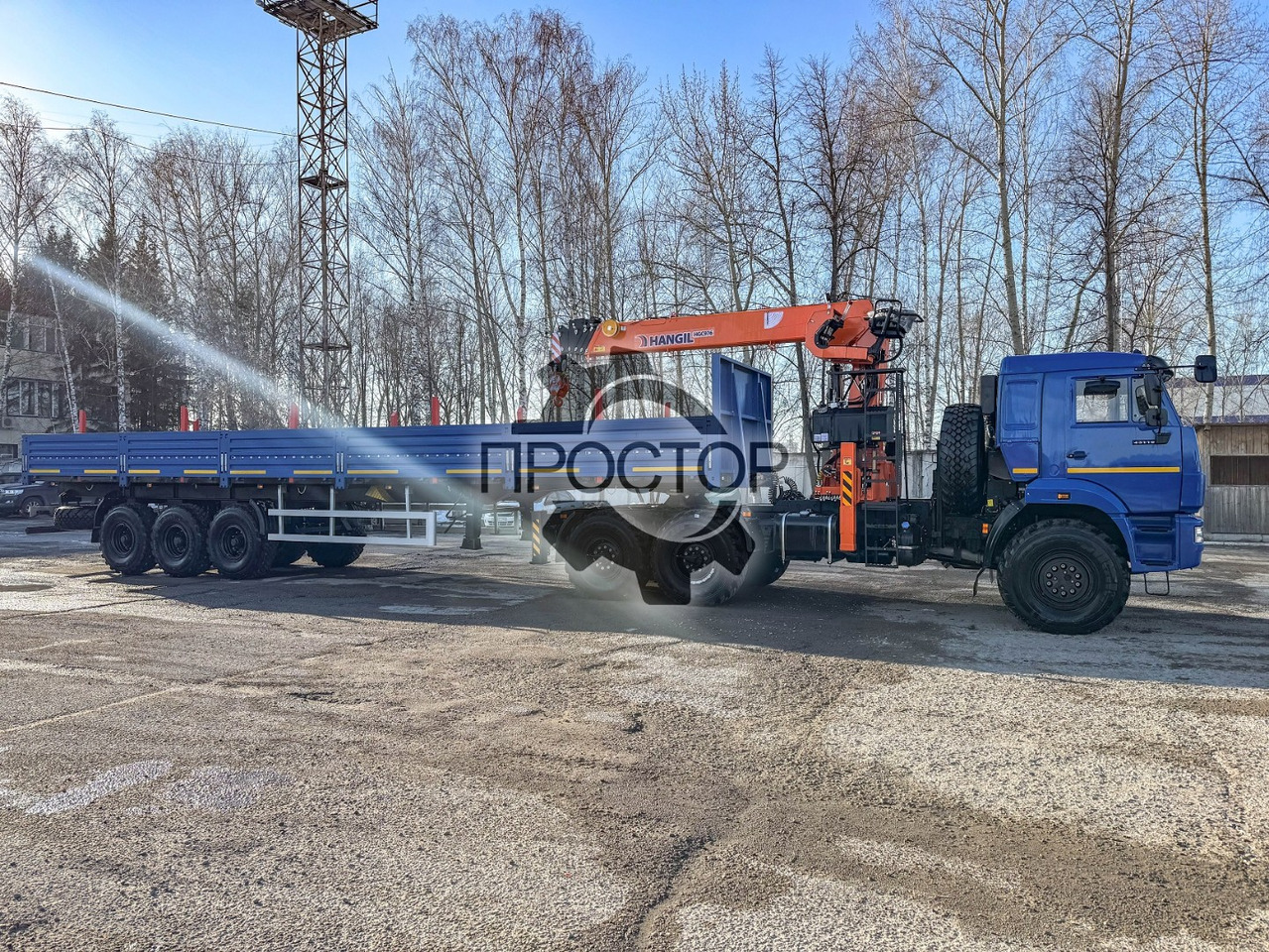 Новый Тягач Камаз Камаз 53504 тягач с КМУ Hangil HGC 976: фото 12
