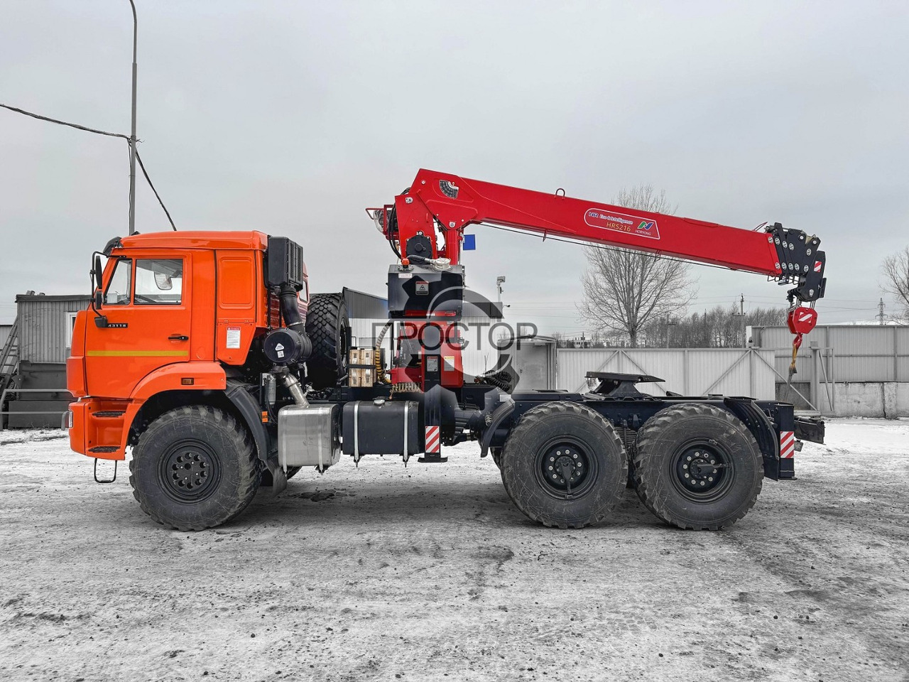 Новый Тягач Камаз Камаз 53504 тягач с КМУ Horyong HRS 216: фото 11