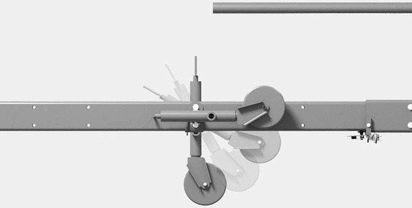 ТЕЛЕЖКА СО СПАРЕННЫМИ КОЛЁСАМИ - Тележка для жатки: фото 3 ТЕЛЕЖКА СО СПАРЕННЫМИ КОЛЁСАМИ - Тележка для жатки: фото 3