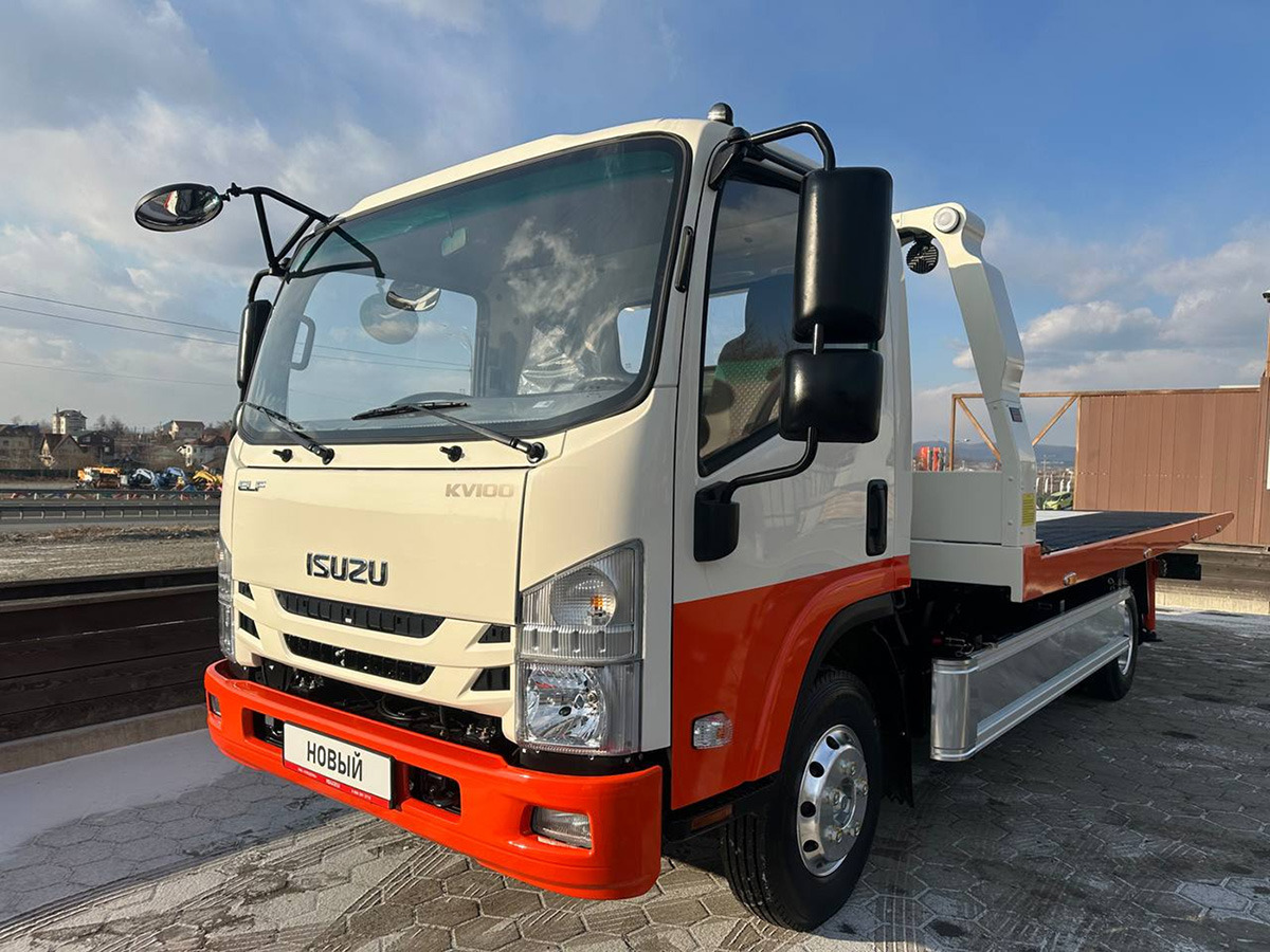 Эвакуаторная платформа 4.5 т на шасси Isuzu Elf - Эвакуатор: фото 2 Эвакуаторная платформа 4.5 т на шасси Isuzu Elf - Эвакуатор: фото 2
