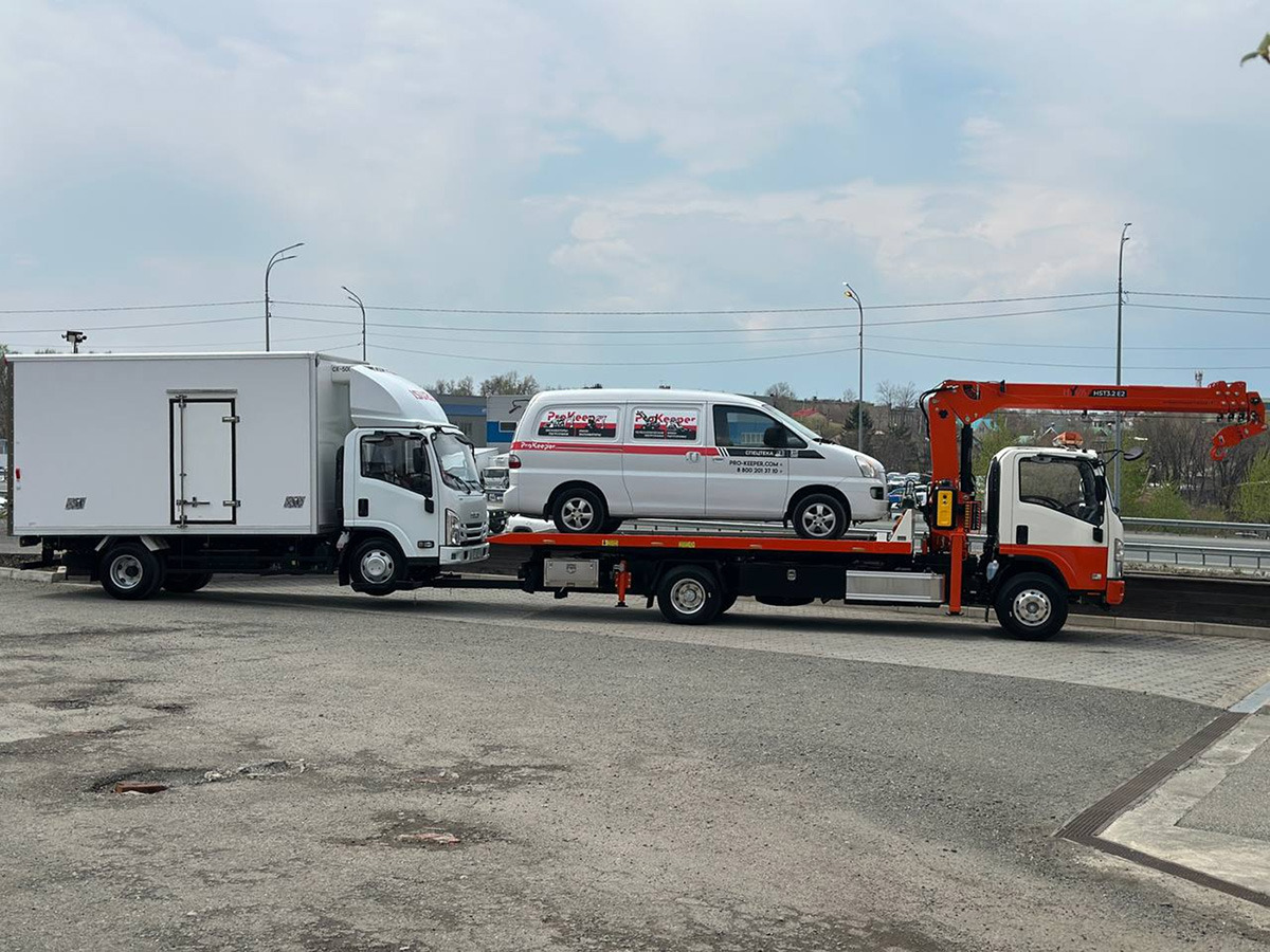 Эвакуатор Эвакуаторная платформа 4.5 т с КМУ 3.2 т на шасси Isuzu Elf: фото 19