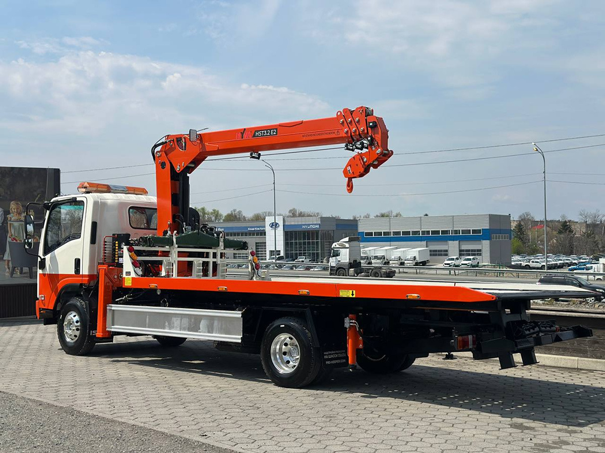 Эвакуатор Эвакуаторная платформа 4.5 т с КМУ 3.2 т на шасси Isuzu Elf: фото 7