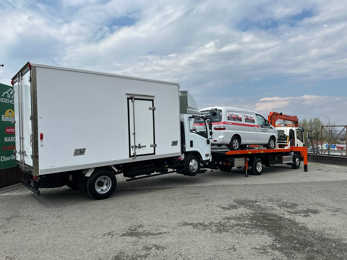 Эвакуатор Эвакуаторная платформа 4.5 т с КМУ 3.2 т на шасси Isuzu Elf: фото 18