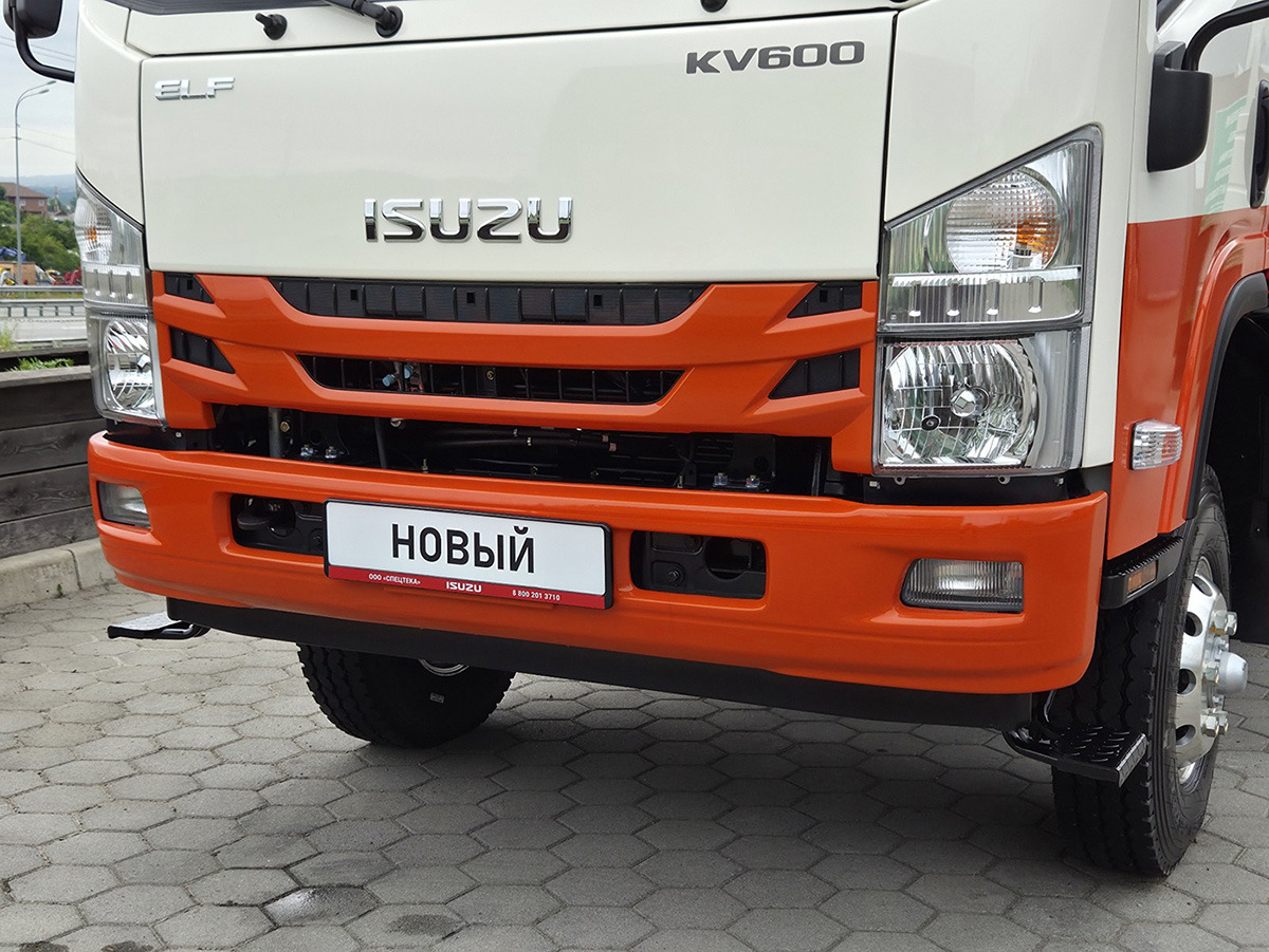Бортовой грузовик/ Платформа, Автоманипулятор ISUZU ELF бортовой с КМУ UNIC: фото 17