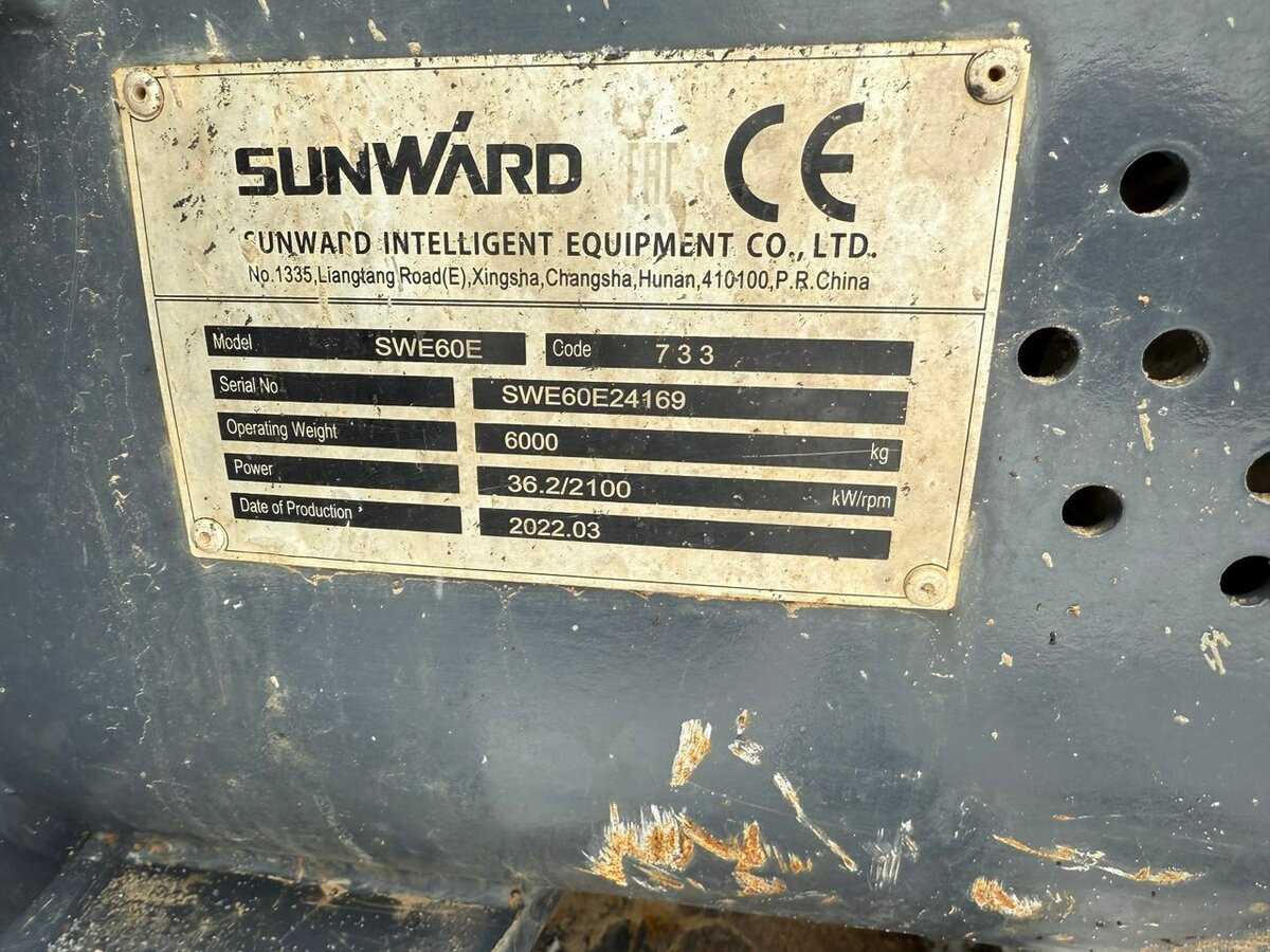 Мини-экскаватор Sunward SWE60E: фото 10