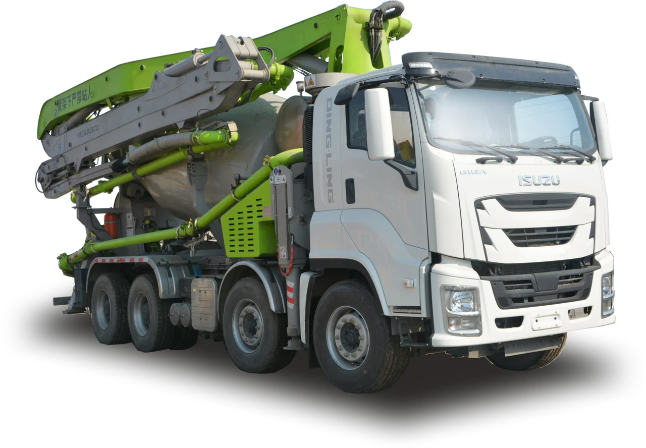 АБС+АБН ISUZU 8х4, стрела 32 м, бочка 8 м3 - Миксер с бетононасосом: фото 1 АБС+АБН ISUZU 8х4, стрела 32 м, бочка 8 м3 - Миксер с бетононасосом: фото 1