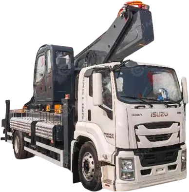 Автовышка на шасси ISUZU 4Х2 дв 151Kw высота подъёма 42м (со спальником) - Автовышка: фото 1 Автовышка на шасси ISUZU 4Х2 дв 151Kw высота подъёма 42м (со спальником) - Автовышка: фото 1