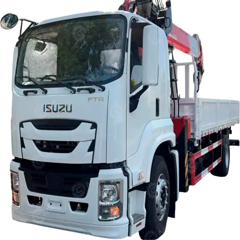 Бортовой грузовик ISUZU 4x2 гп 10 тонн дв 151 kw кузов 7500х2450х600mm с КМУ SQS200-5T с отрицательным углом гп 8т стрела 18,1м - Бортовой грузовик/ Платформа: фото 1 Бортовой грузовик ISUZU 4x2 гп 10 тонн дв 151 kw кузов 7500х2450х600mm с КМУ SQS200-5T с отрицательным углом гп 8т стрела 18,1м - Бортовой грузовик/ Платформа: фото 1
